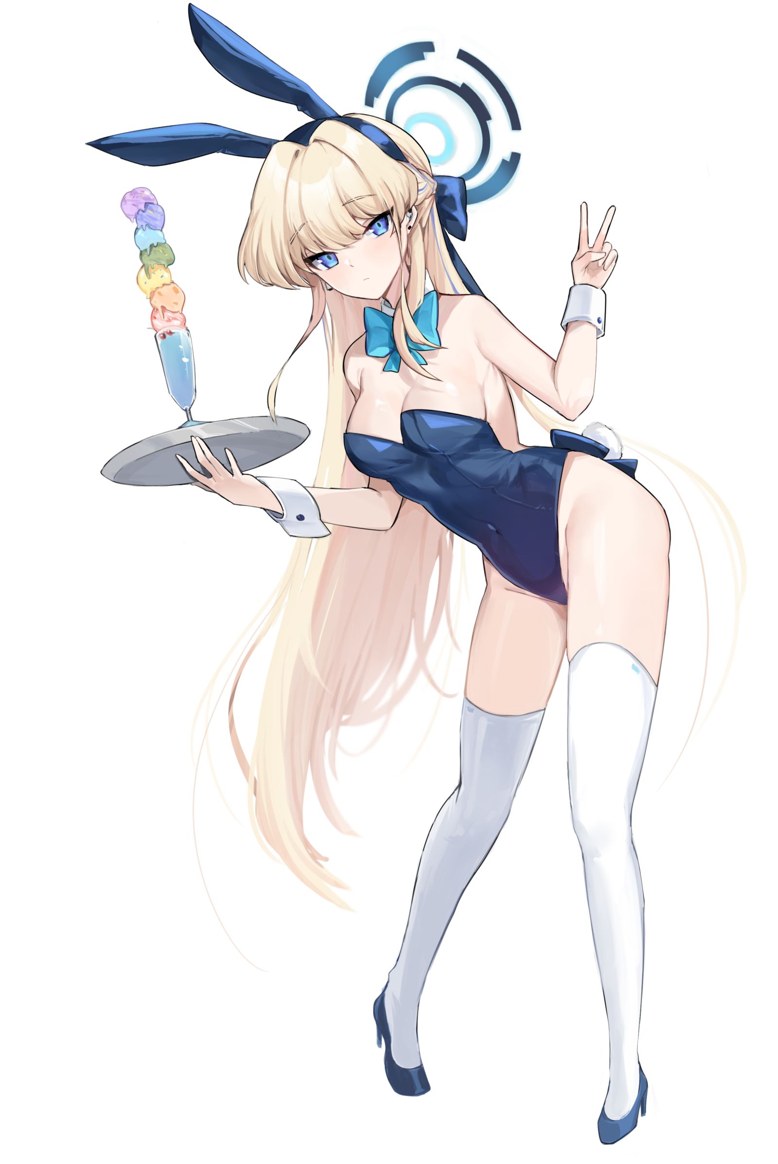 朱鹮（兔女郎）插画图片壁纸