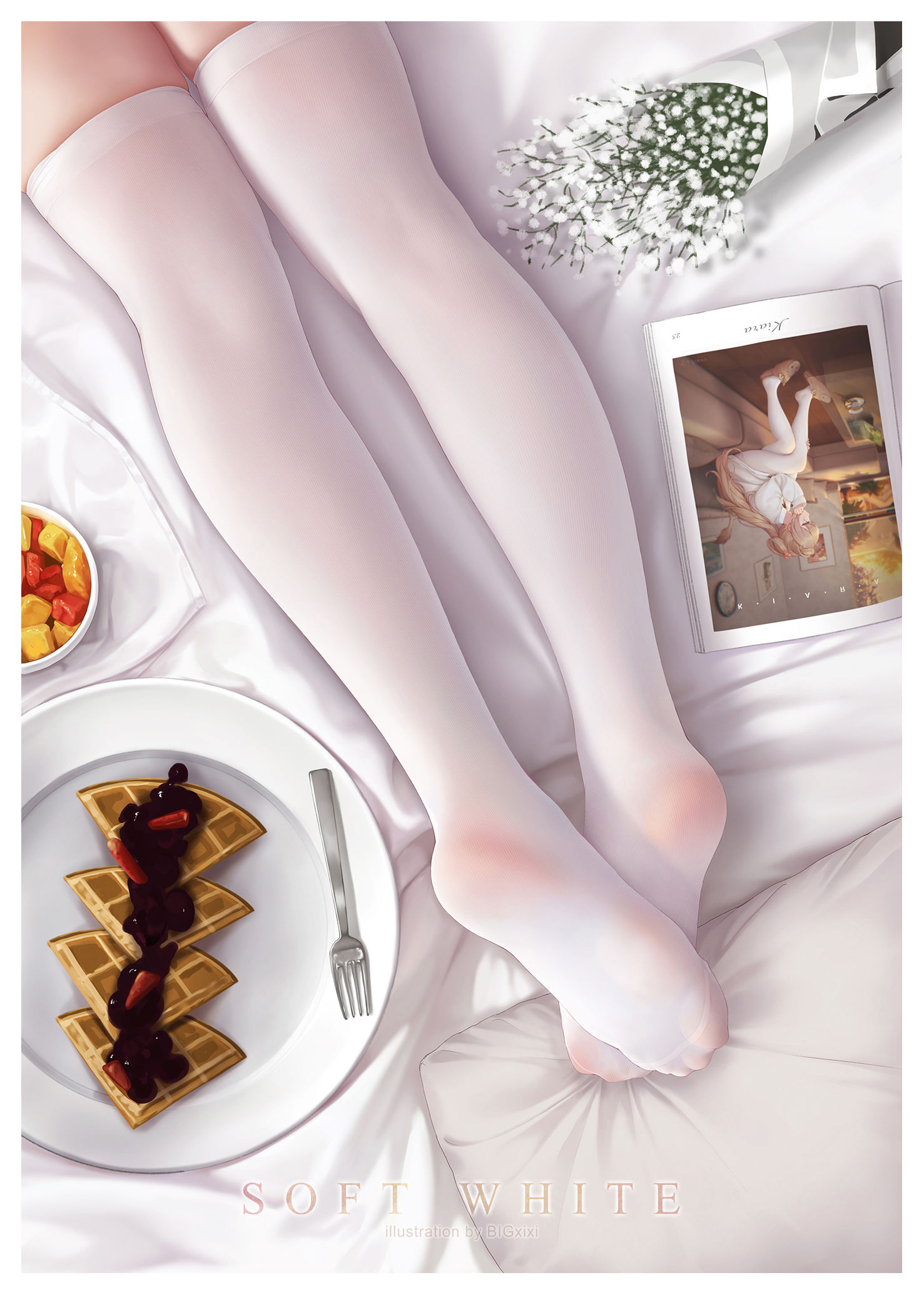 soft white插画图片壁纸
