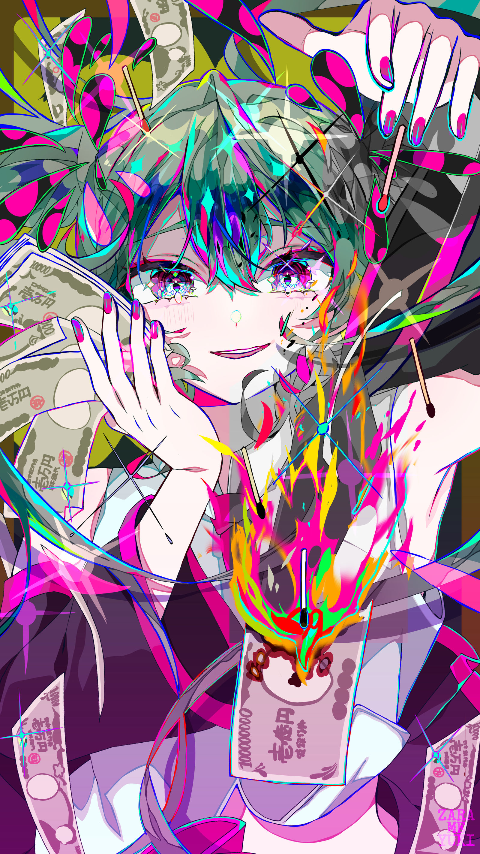 你满意吗？插画图片壁纸