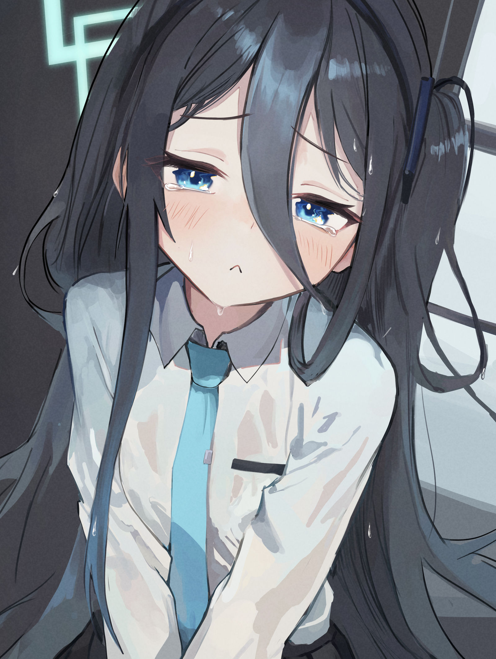 湿透了。。。插画图片壁纸