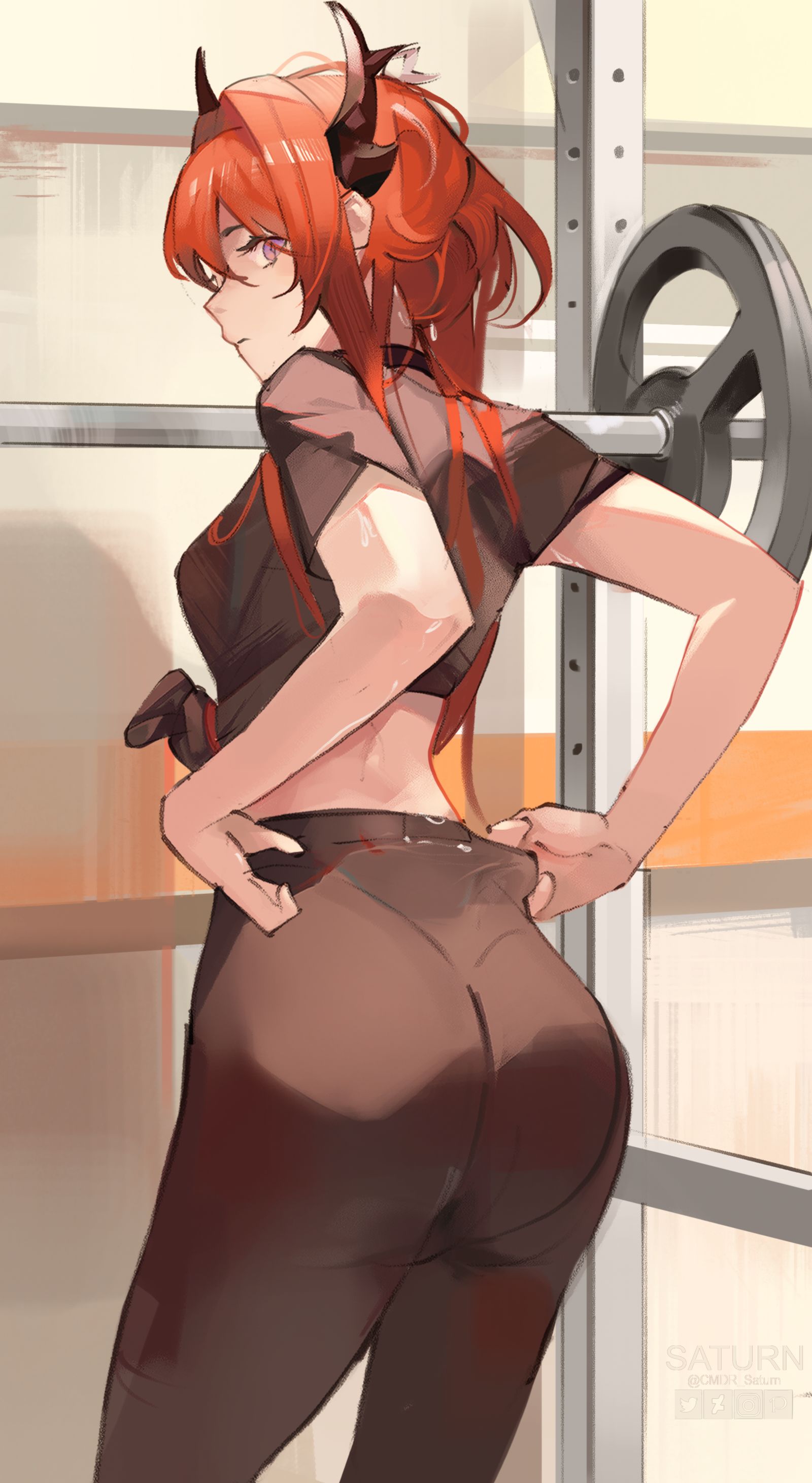 Surtr Workout - [61/100]插画图片壁纸