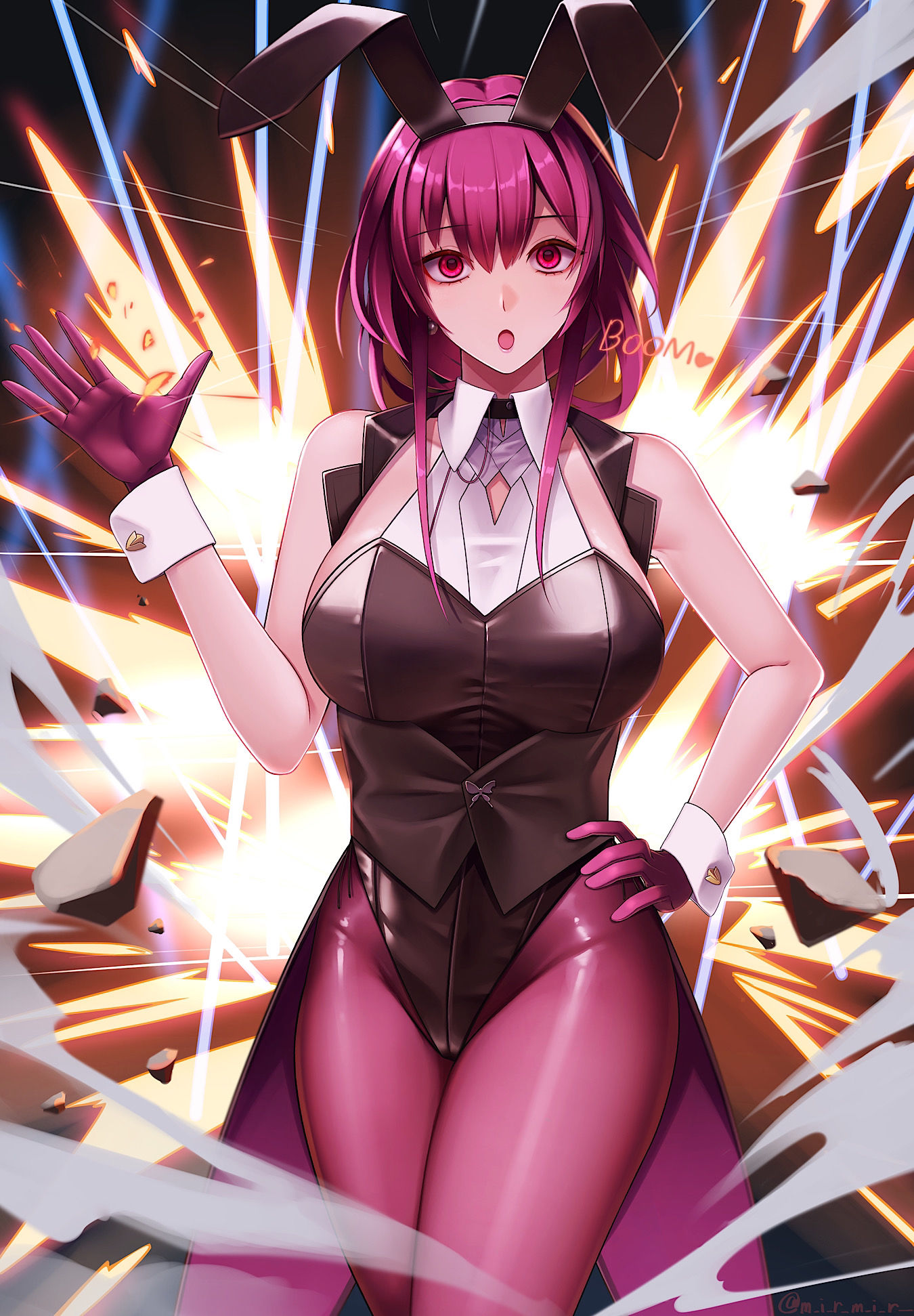 巴尼卡夫卡酸-兔女郎连裤袜