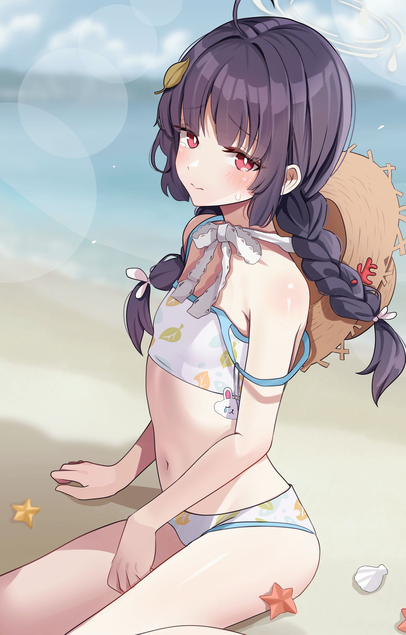 泳装美优插画图片壁纸