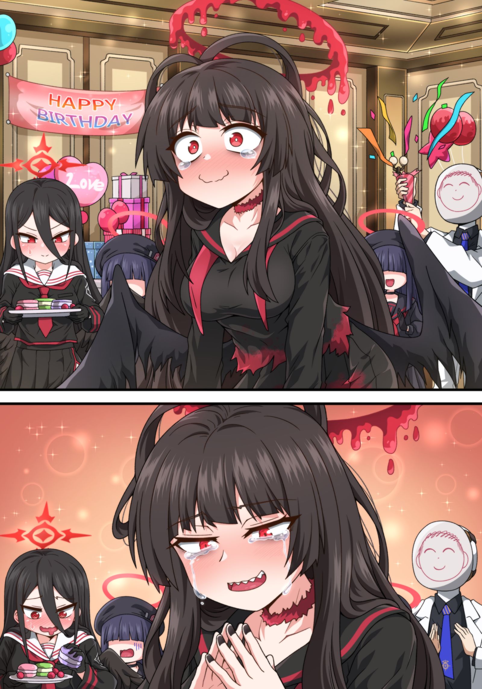 祝你生日快乐插画图片壁纸