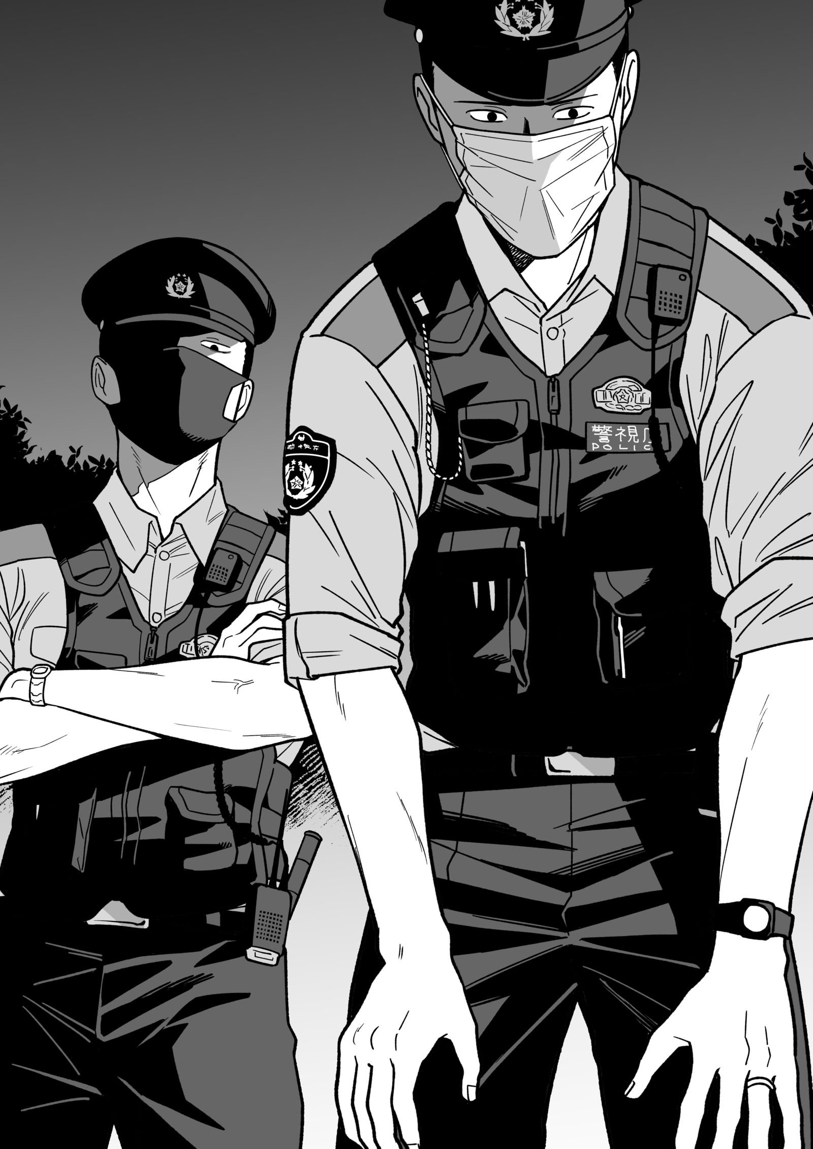 お巡りさん-警察官警察学校組
