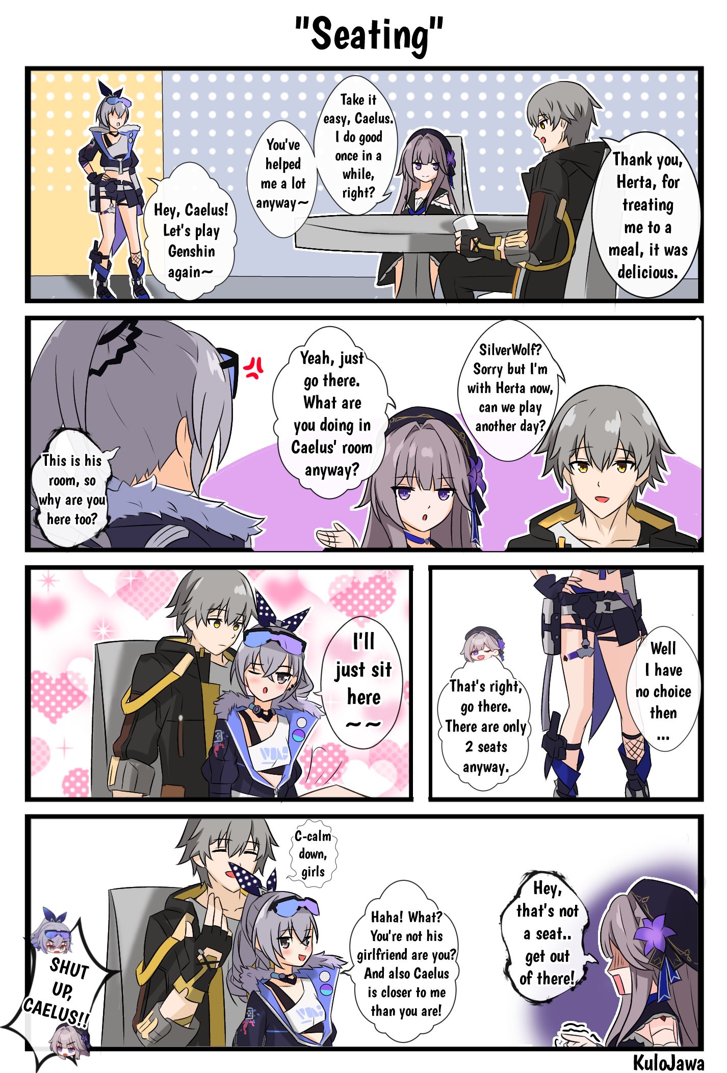 SilverWolf vs Herta插画图片壁纸