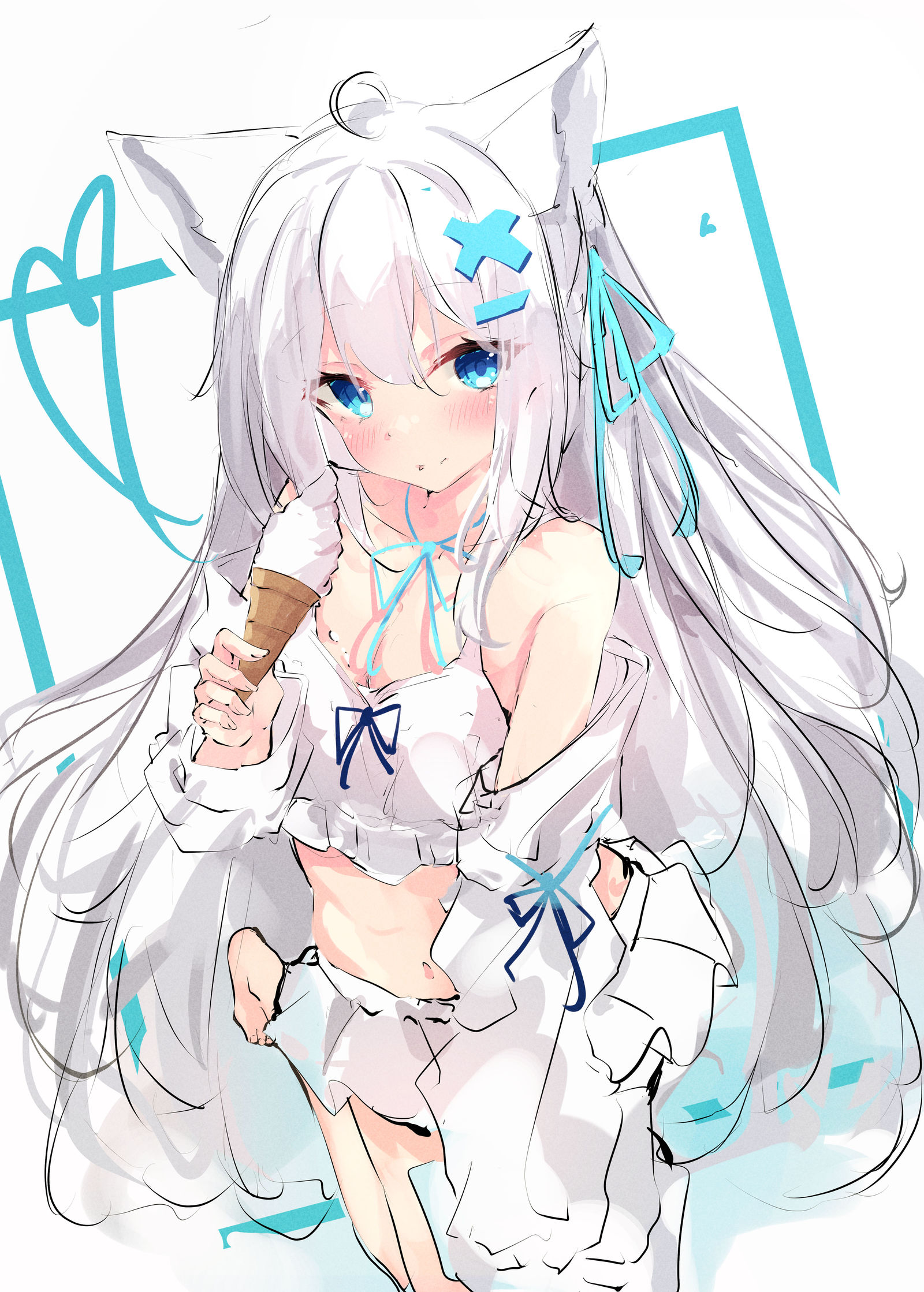 好热啊插画图片壁纸