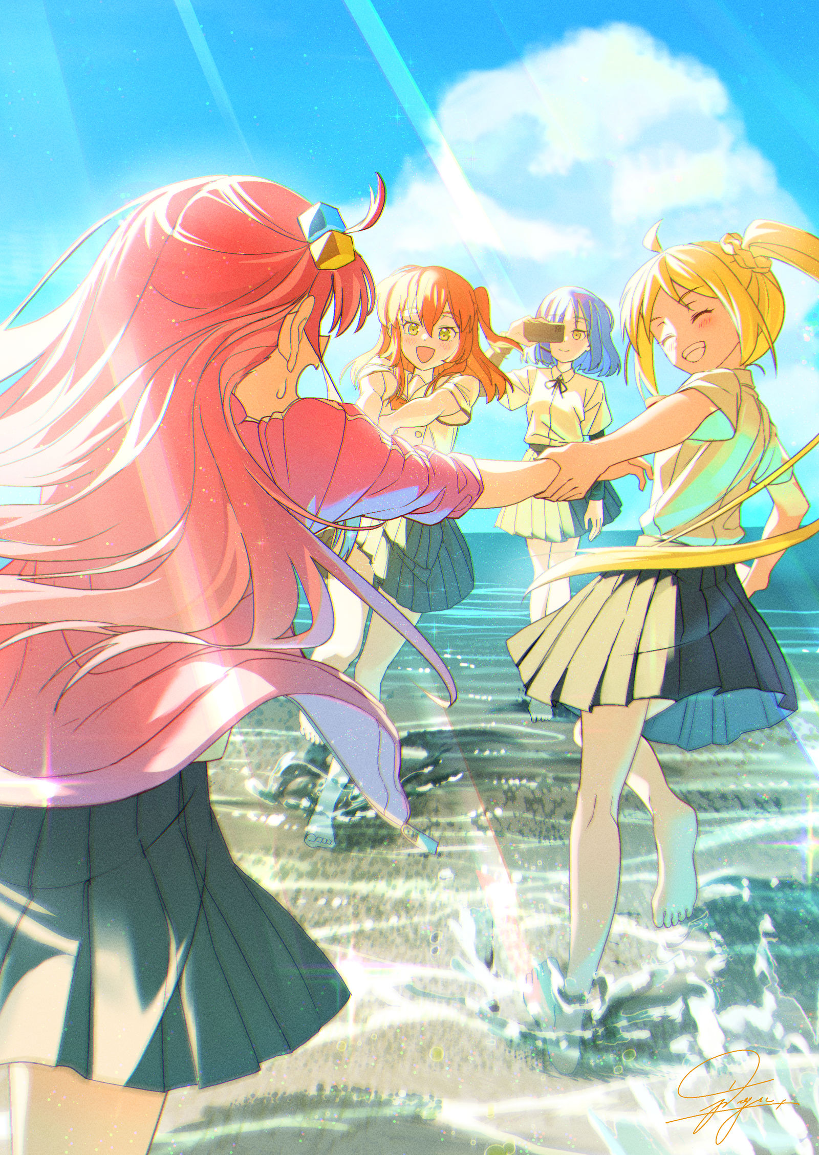 someday in enoshima插画图片壁纸