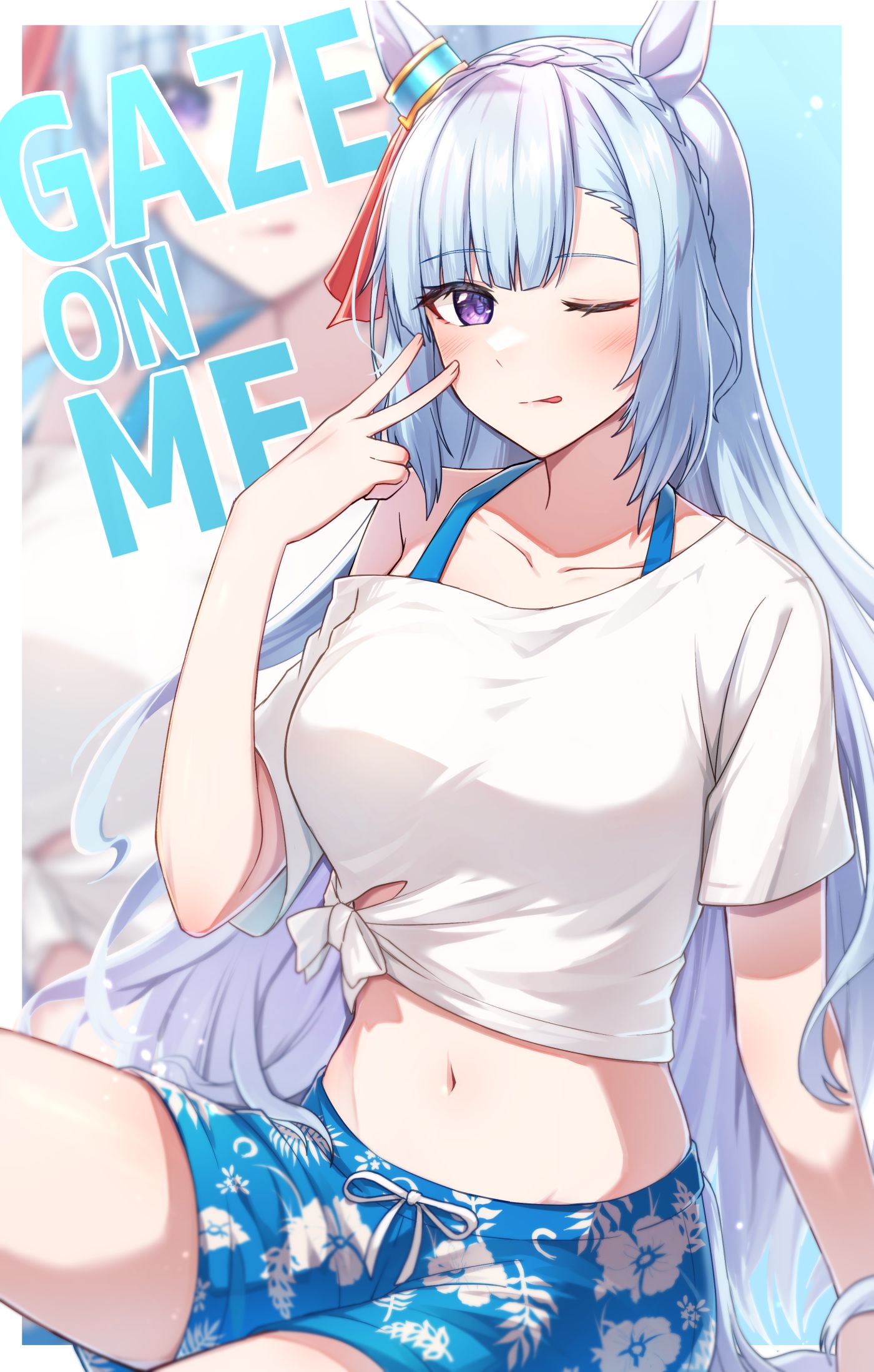 Gaze on me!插画图片壁纸
