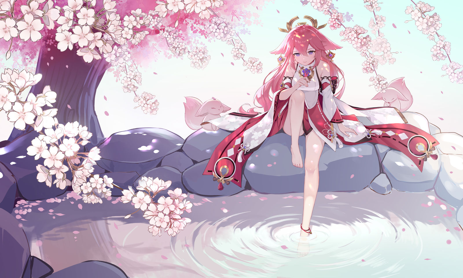 八重神子插画图片壁纸