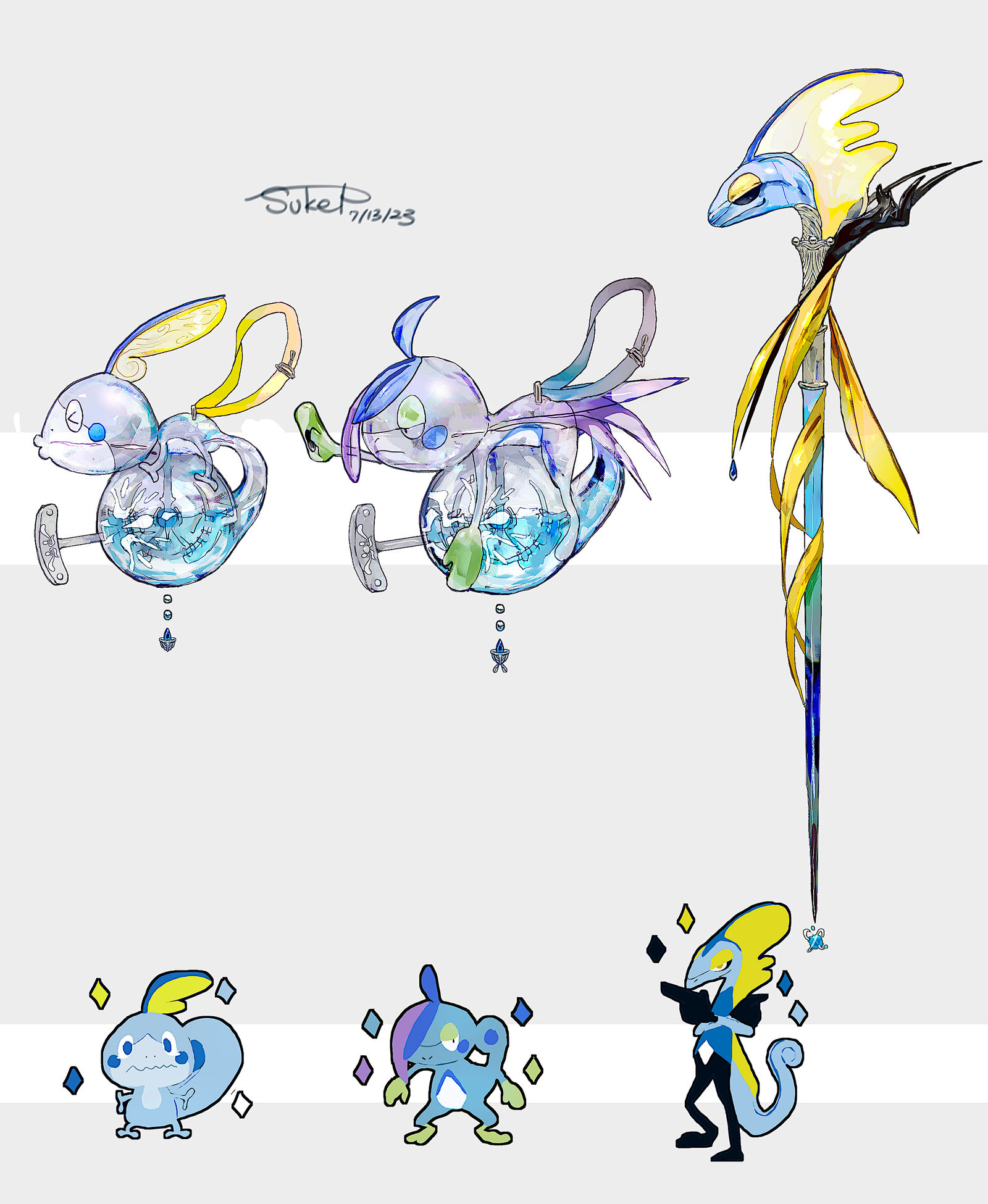 梅森·吉梅里昂主题武器（口袋妖怪）插画图片壁纸