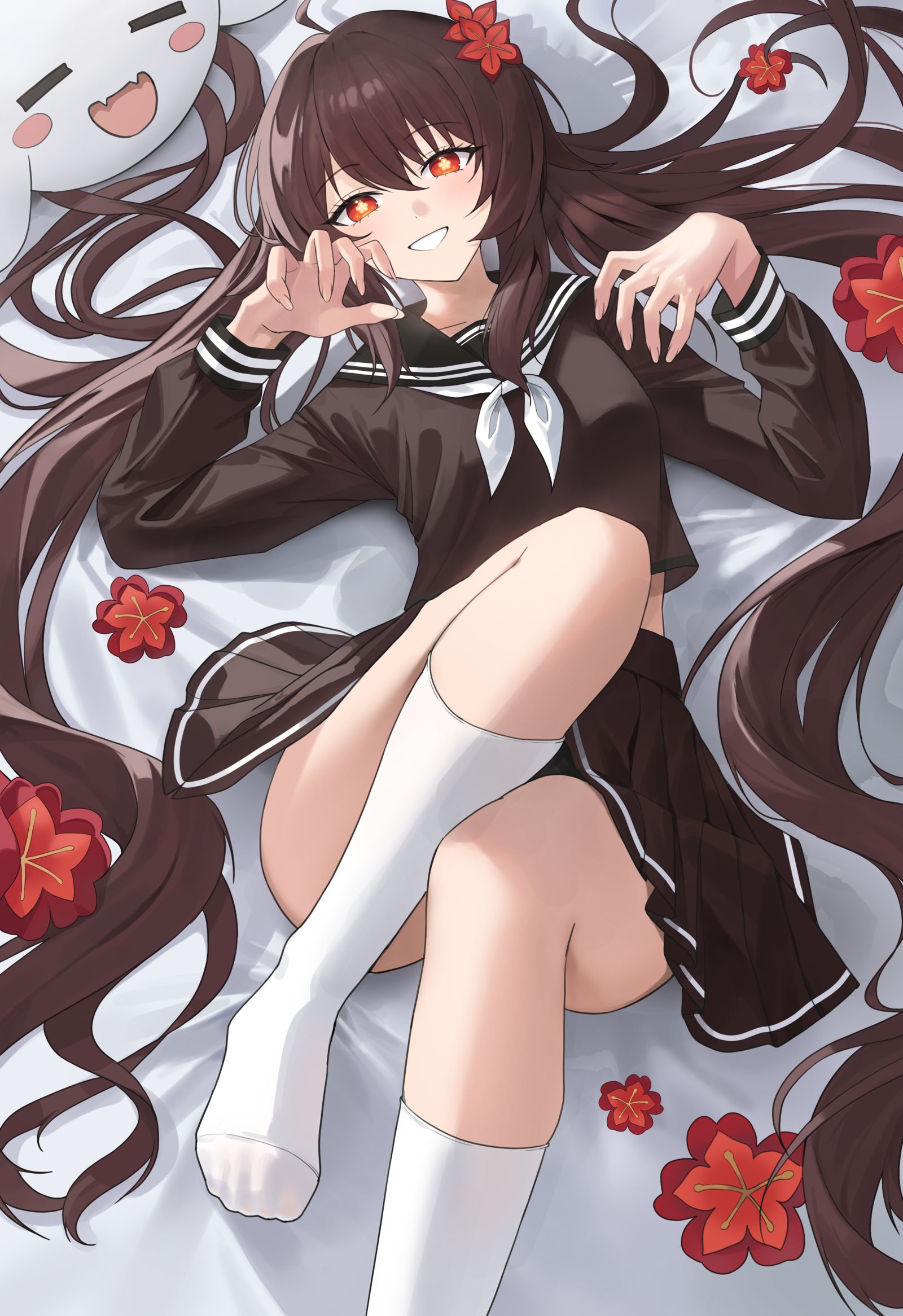 胡桃插画图片壁纸