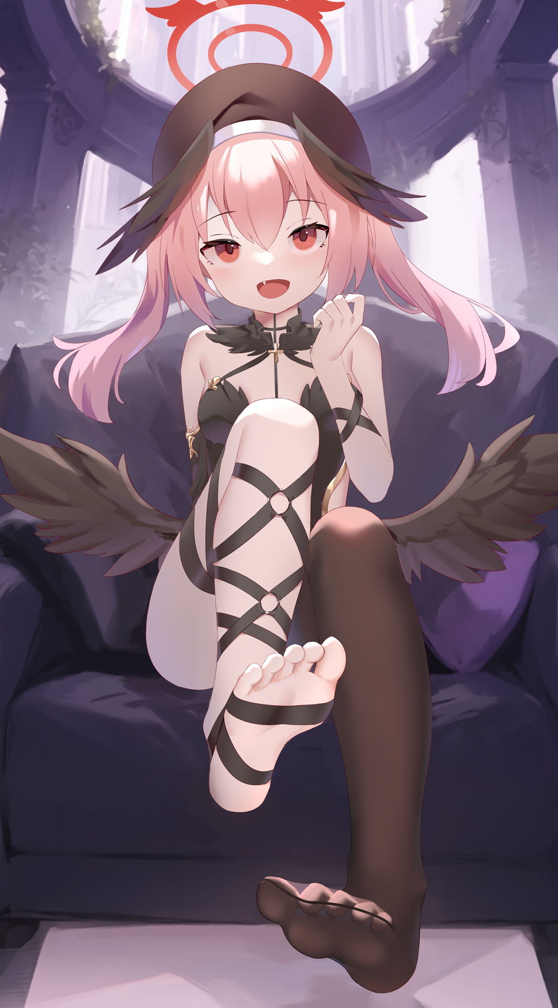 堕天使小春插画图片壁纸