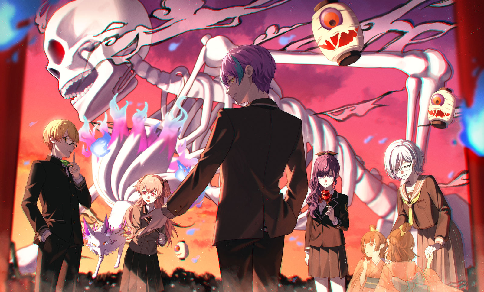 百鬼夜行插画图片壁纸