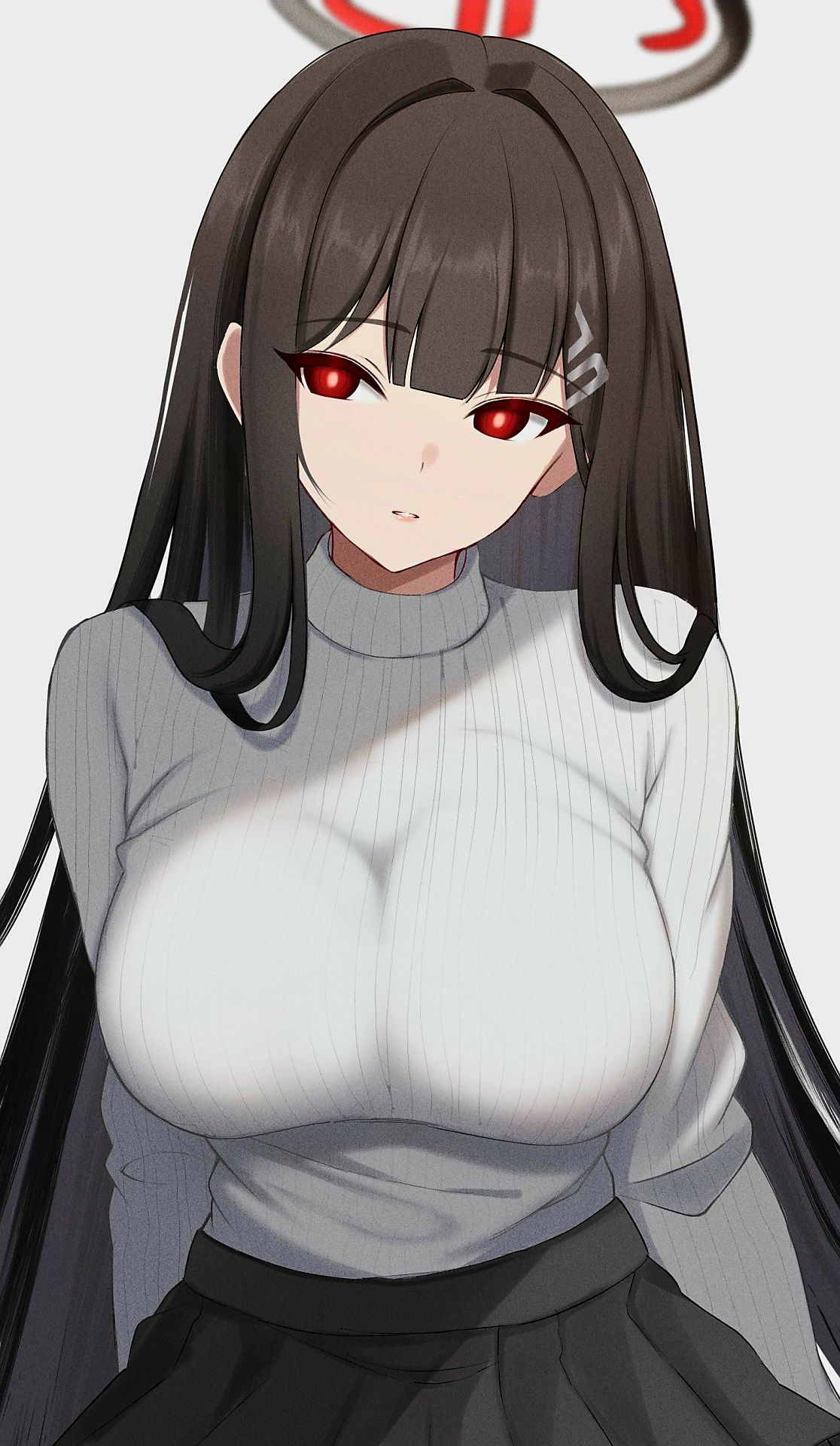 蓝色档案调月里约插画图片壁纸