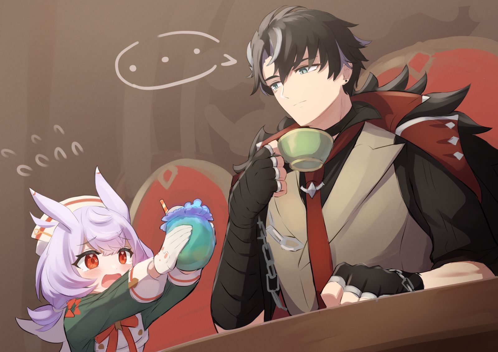 利奥塞斯利和西格温插画图片壁纸