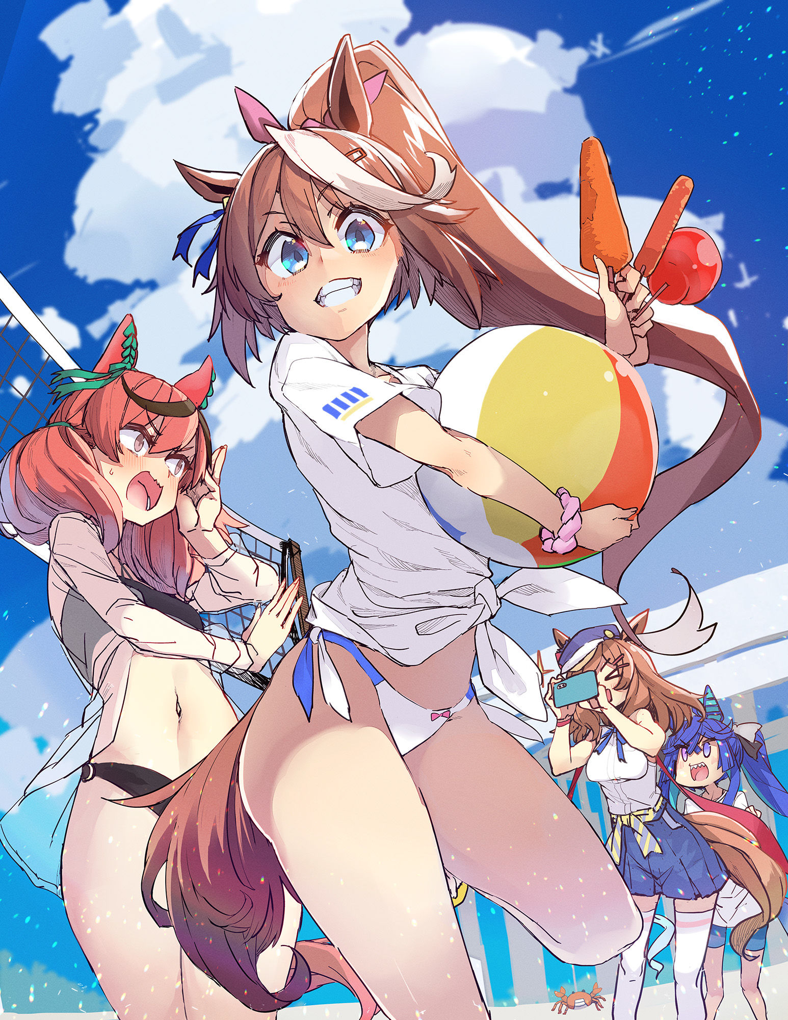 夏日假期和泰奥插画图片壁纸