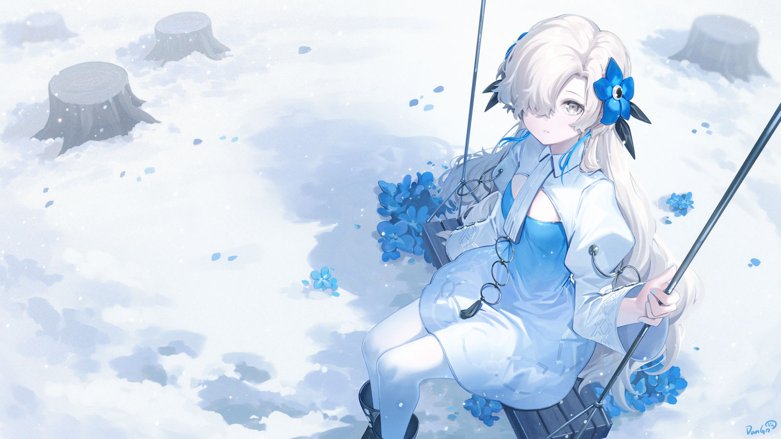 white插画图片壁纸