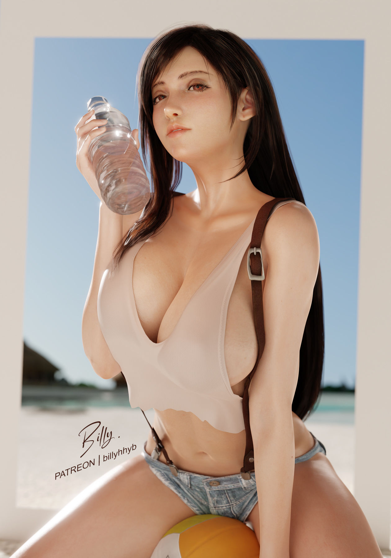 Ah~ hot summer插画图片壁纸