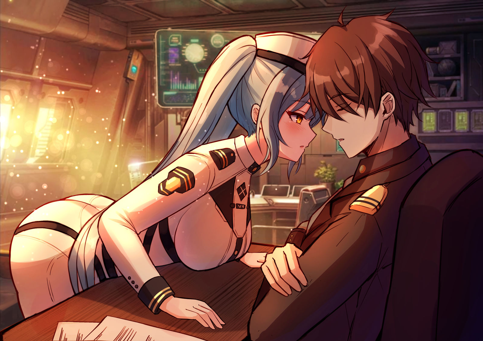 Private Kiss?插画图片壁纸