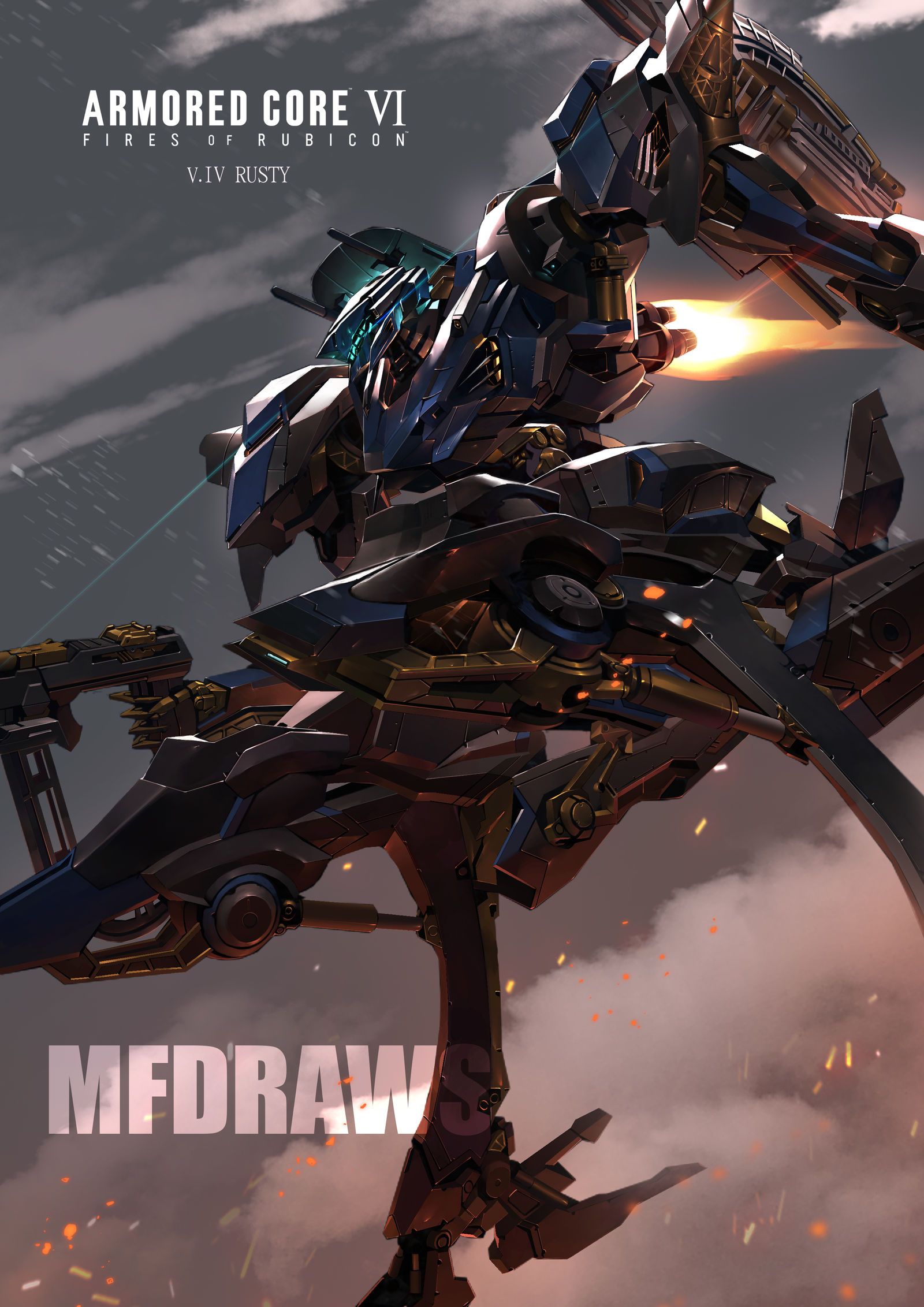 ARMORED CORE 6 : V.IV ラスティ插画图片壁纸