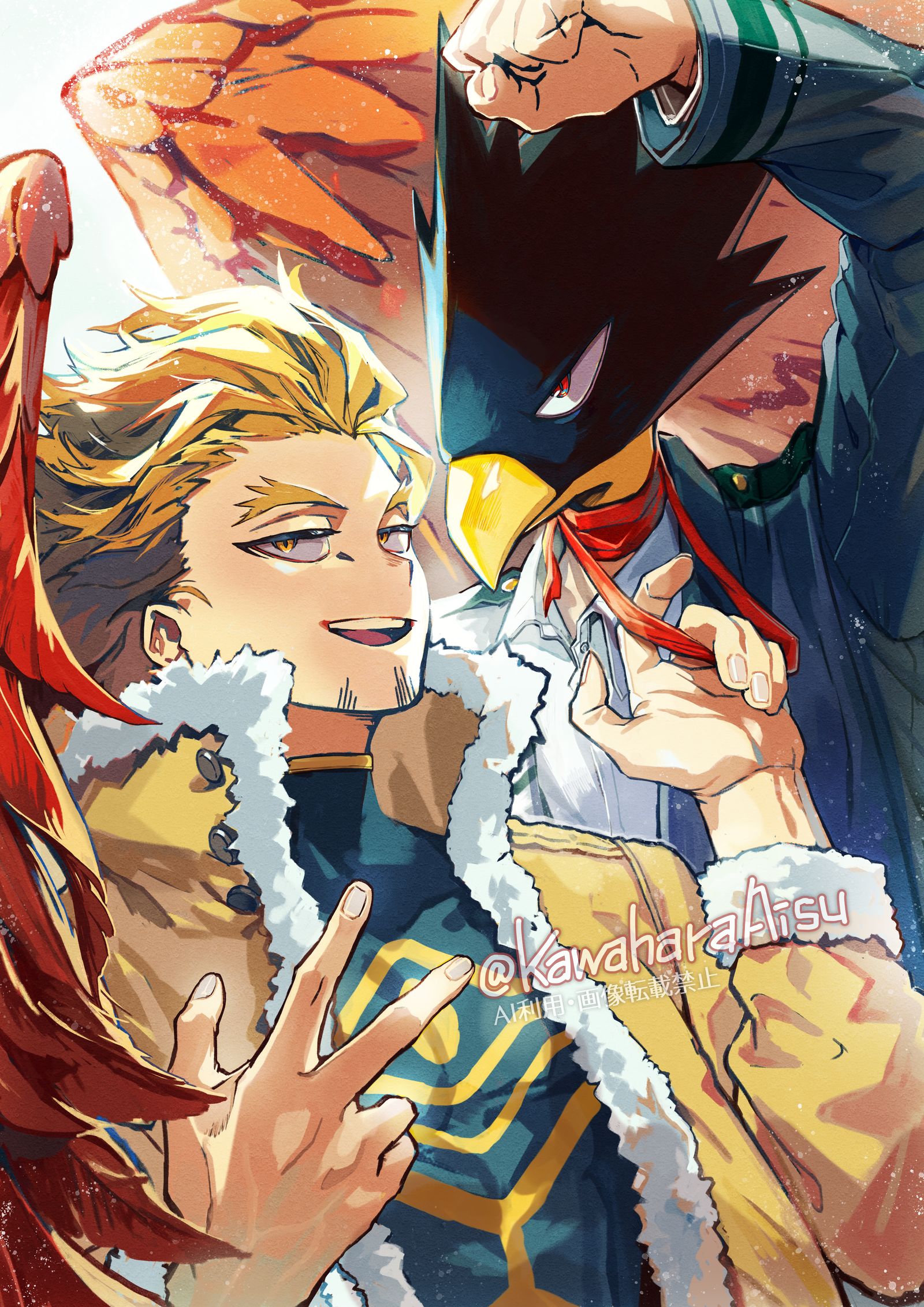 常暗君&霍克斯插画图片壁纸