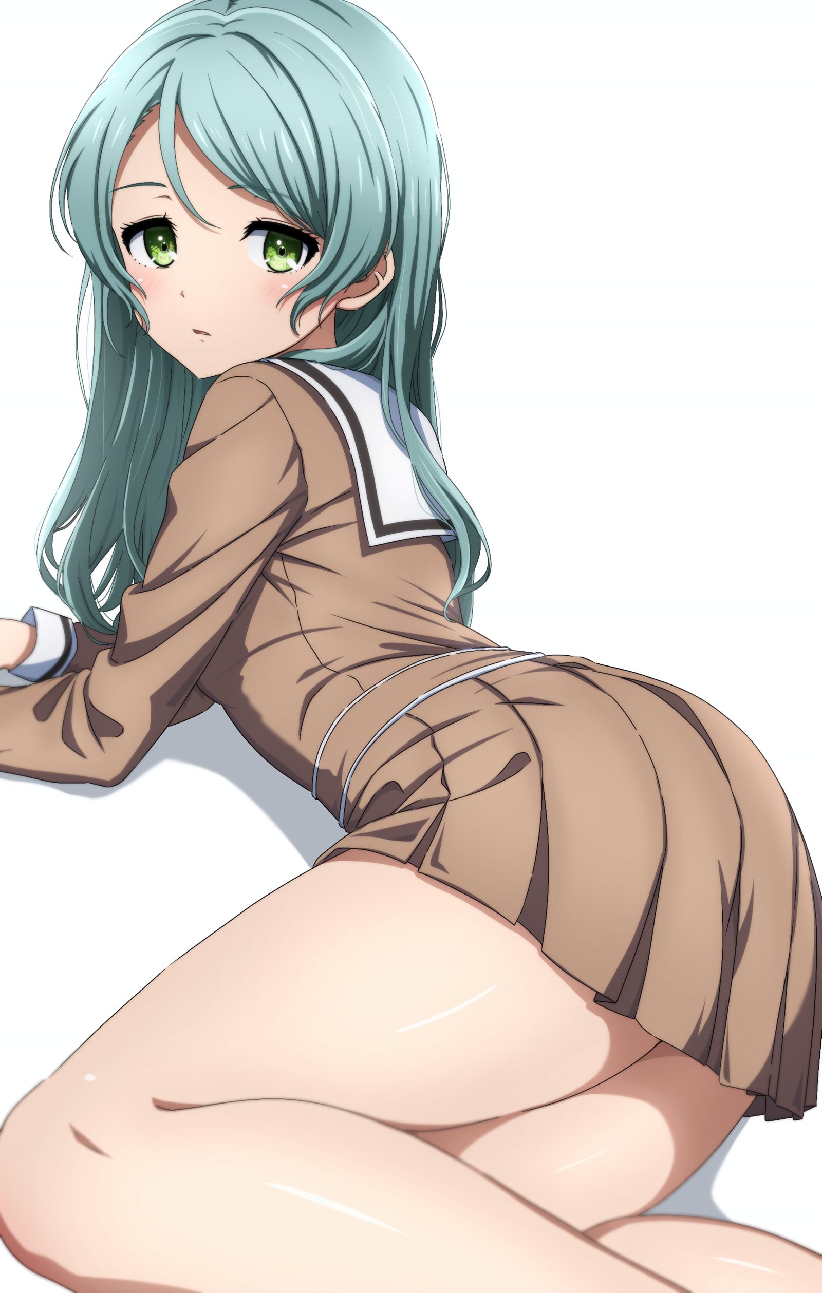 制服纱夜插画图片壁纸