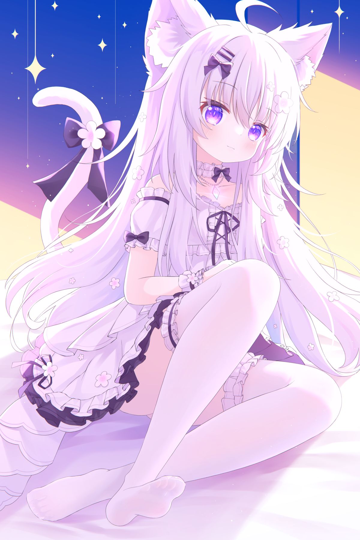 【委托】白猫猫~-女孩子猫耳