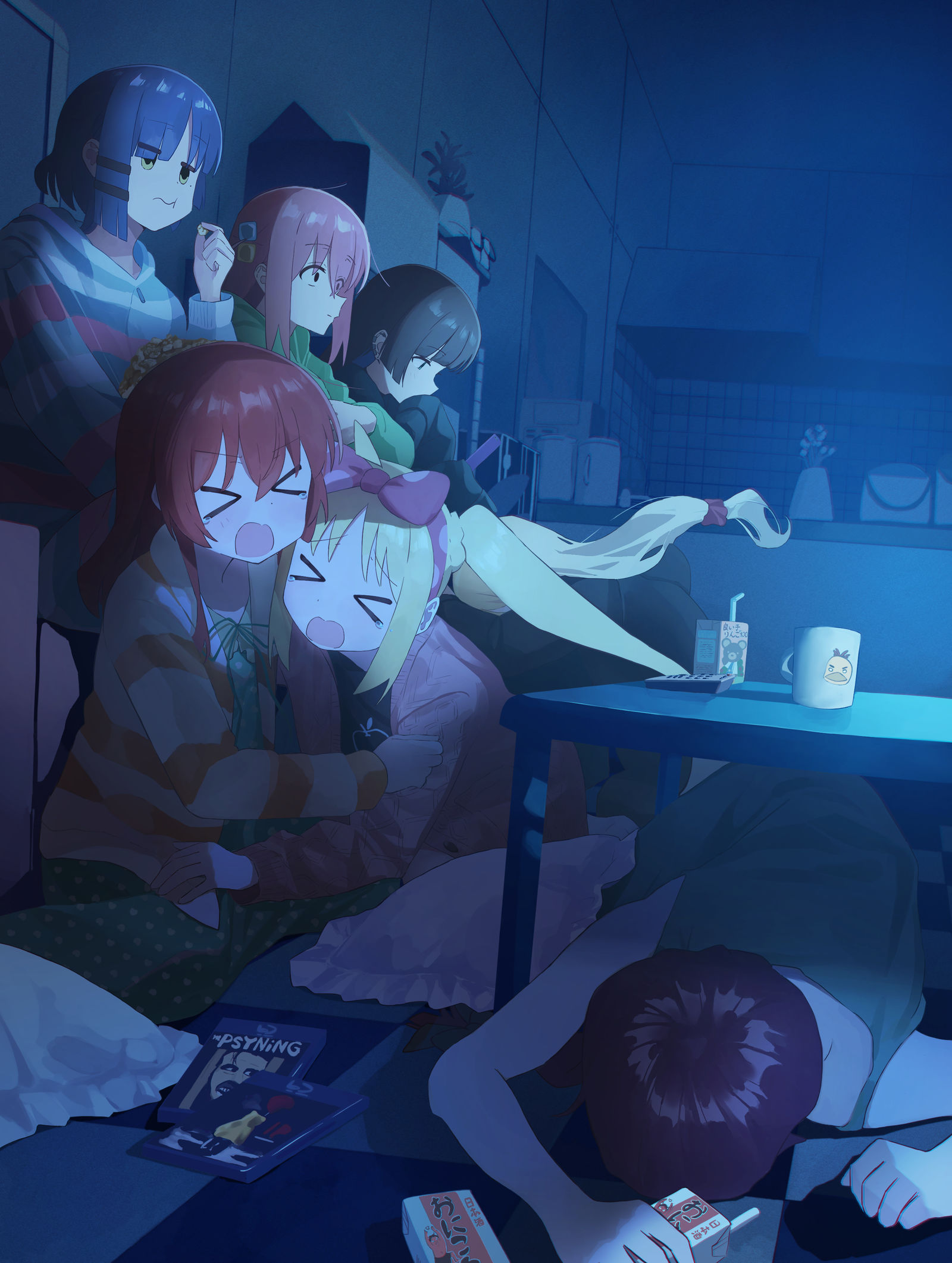 恐怖电影观赏会插画图片壁纸