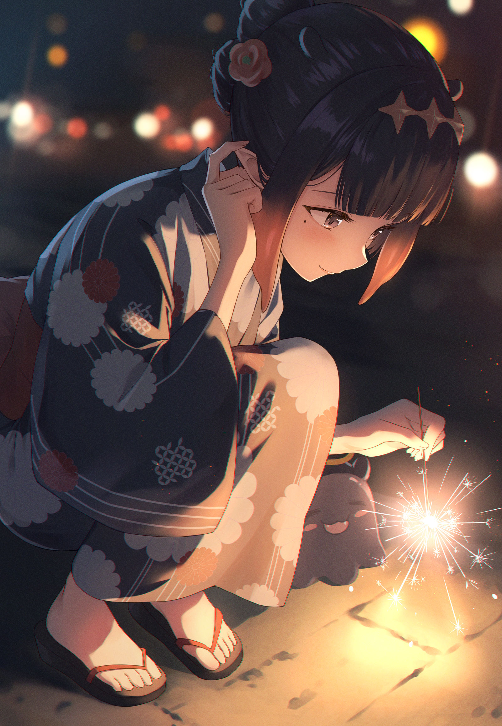Yukata Ina插画图片壁纸