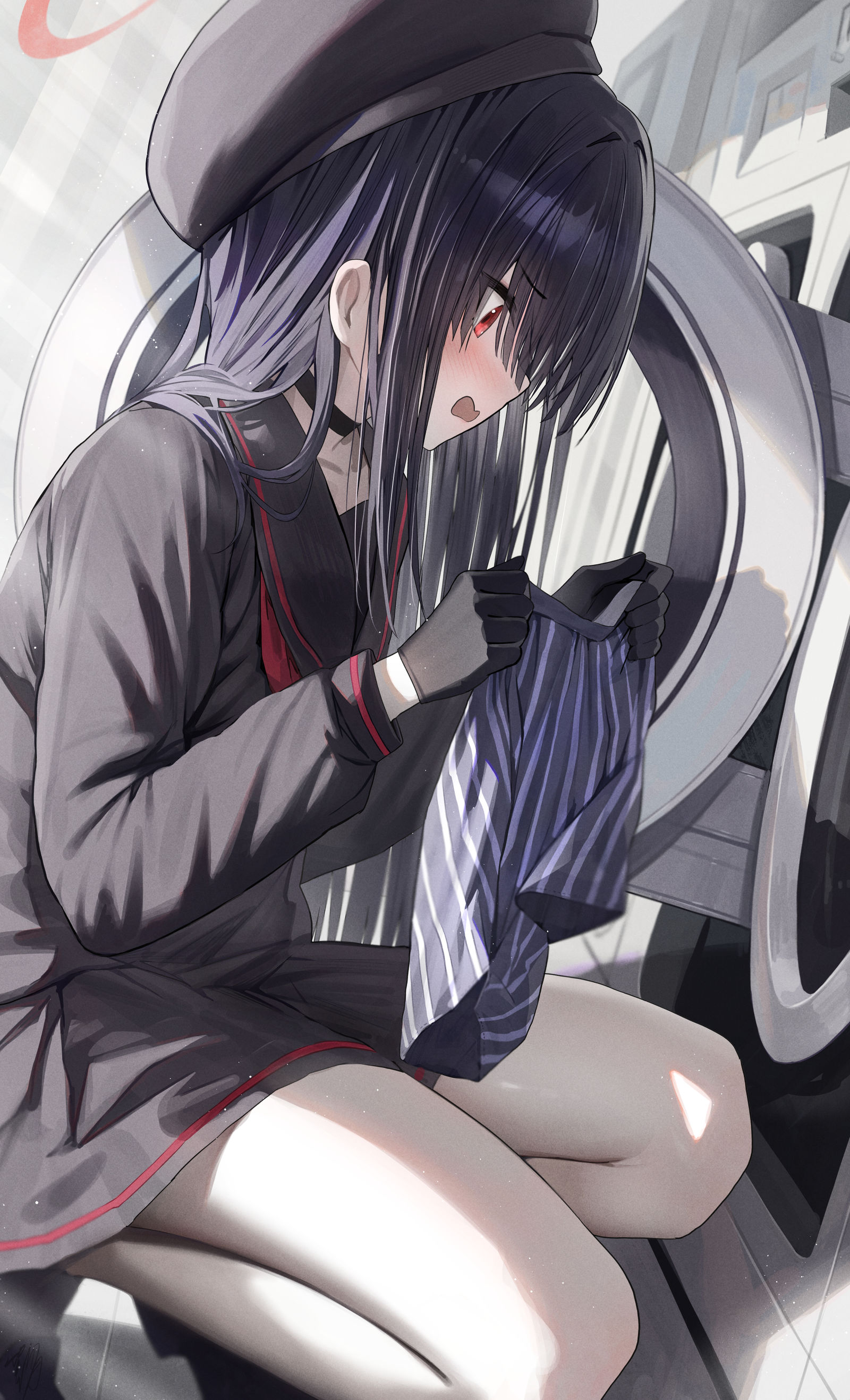 “……！我现在在做什么……”插画图片壁纸