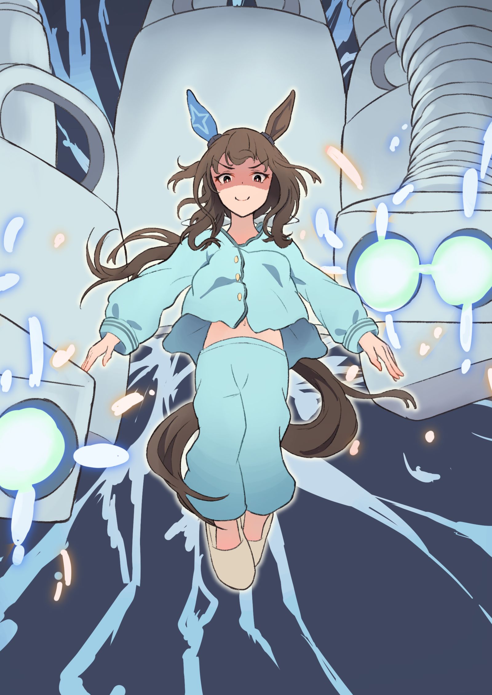 拿着被子干燥机的我没有死角插画图片壁纸