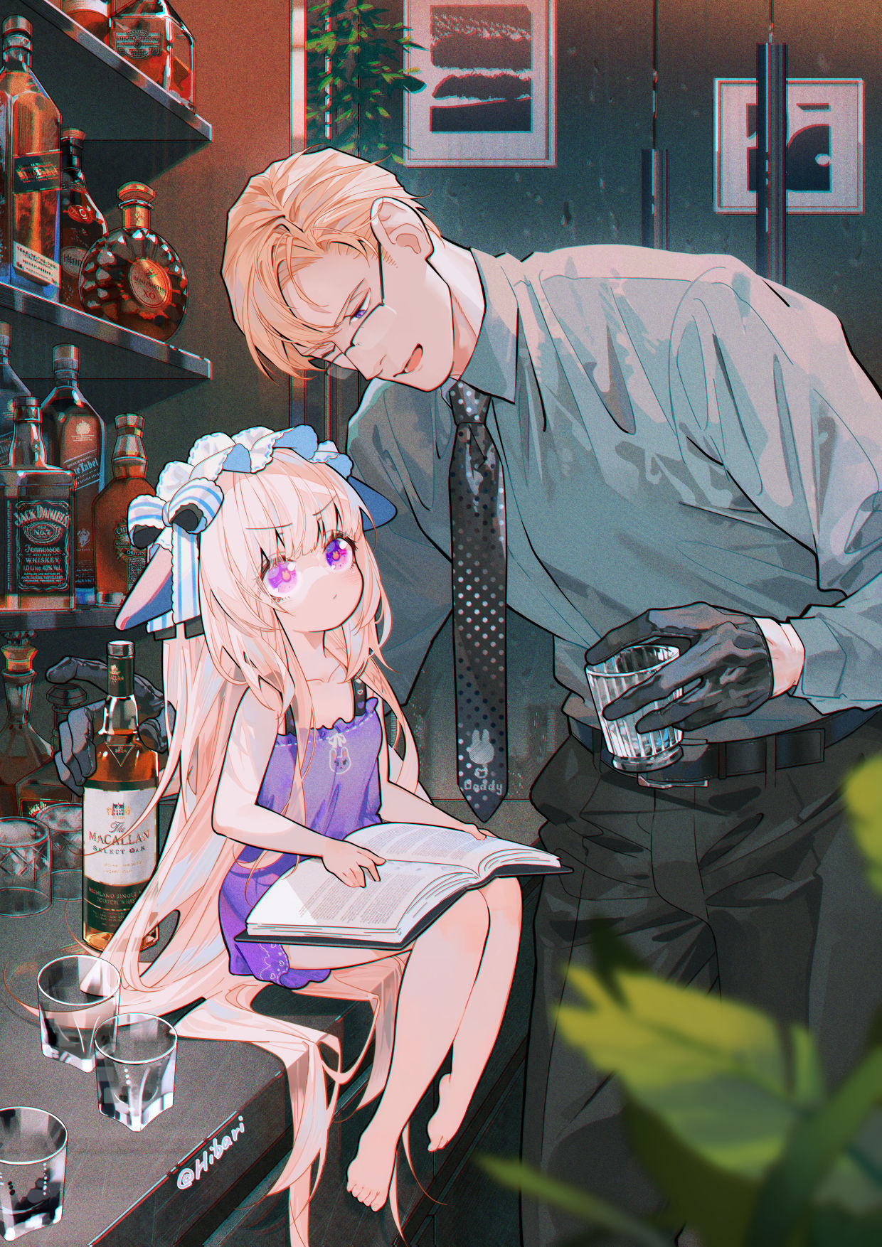 爹地 插画图片壁纸