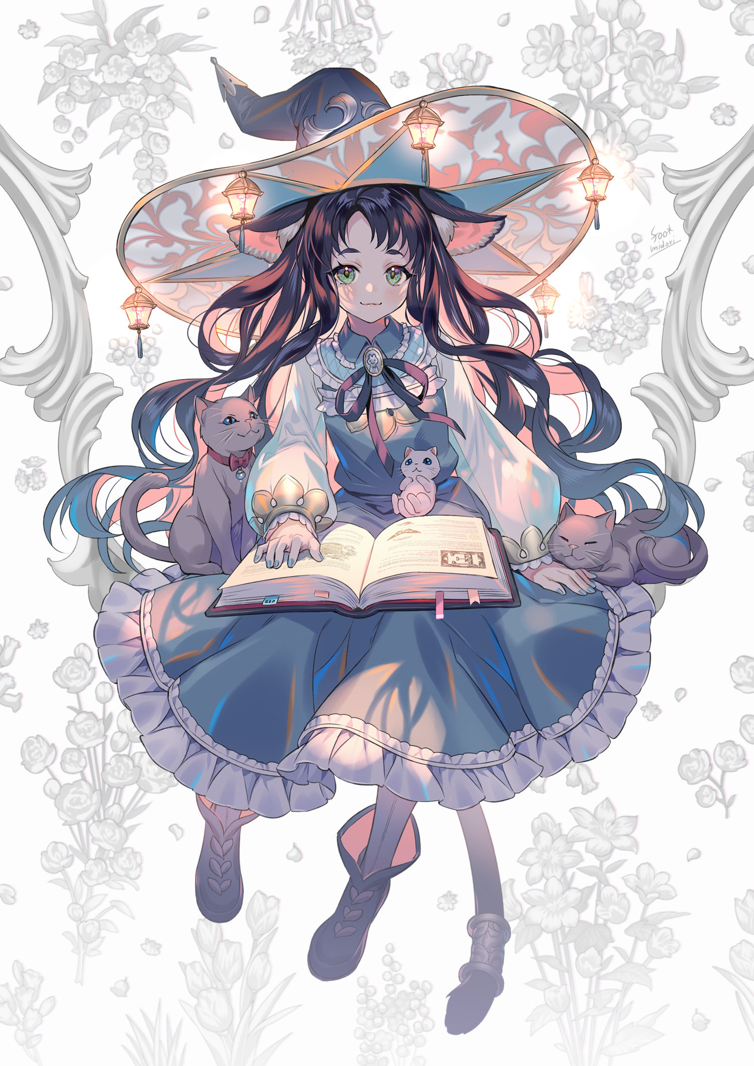 秘密的学习插画图片壁纸
