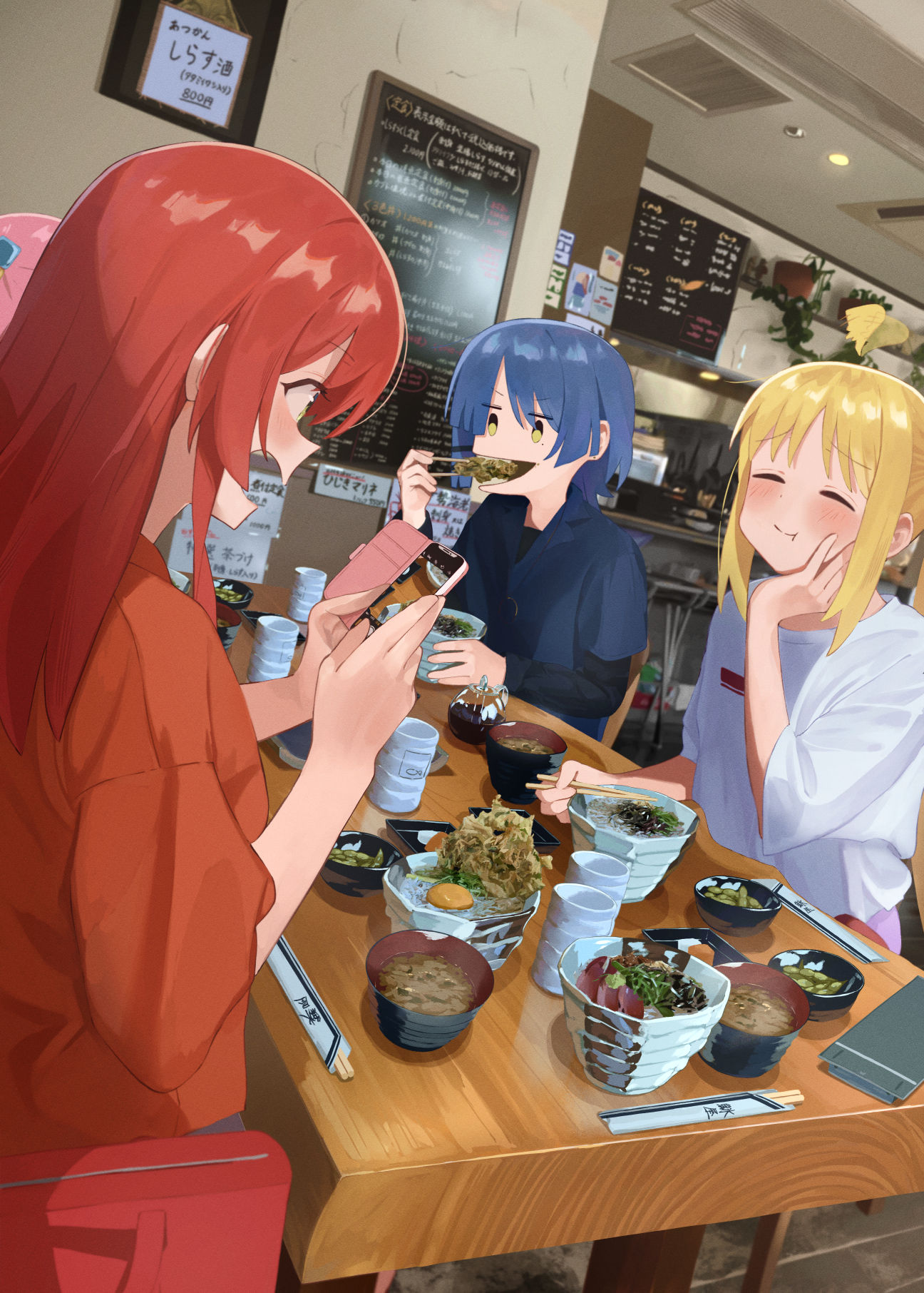 小沙丁鱼盖饭～插画图片壁纸