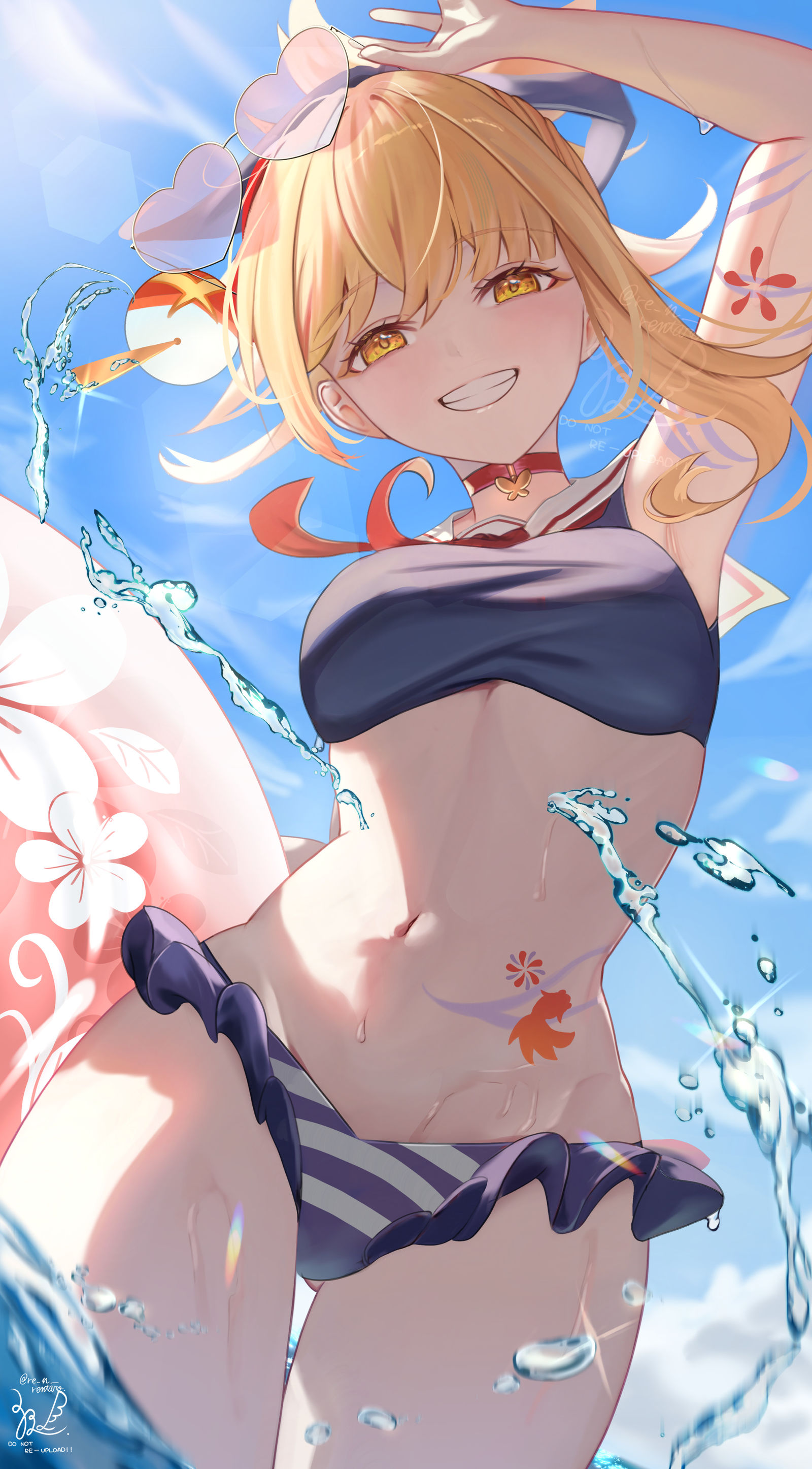 水着宵宮插画图片壁纸