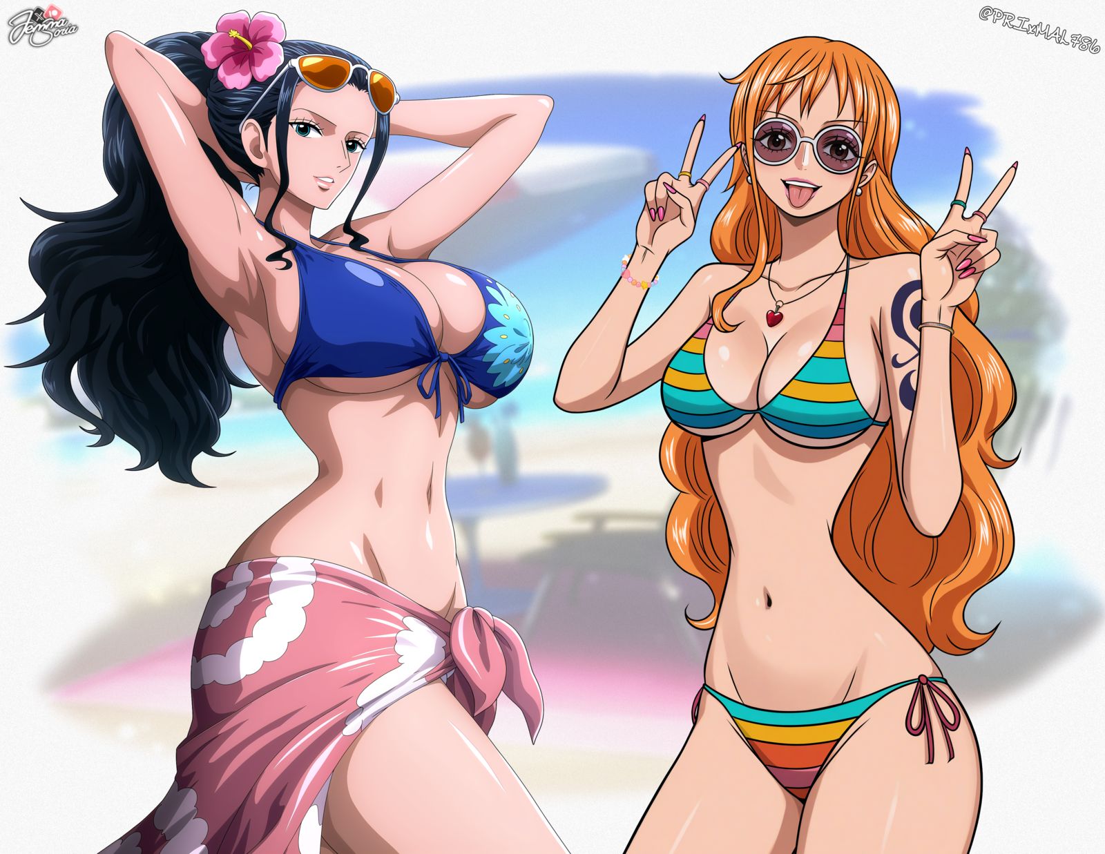 Nami Robin Beach Queens