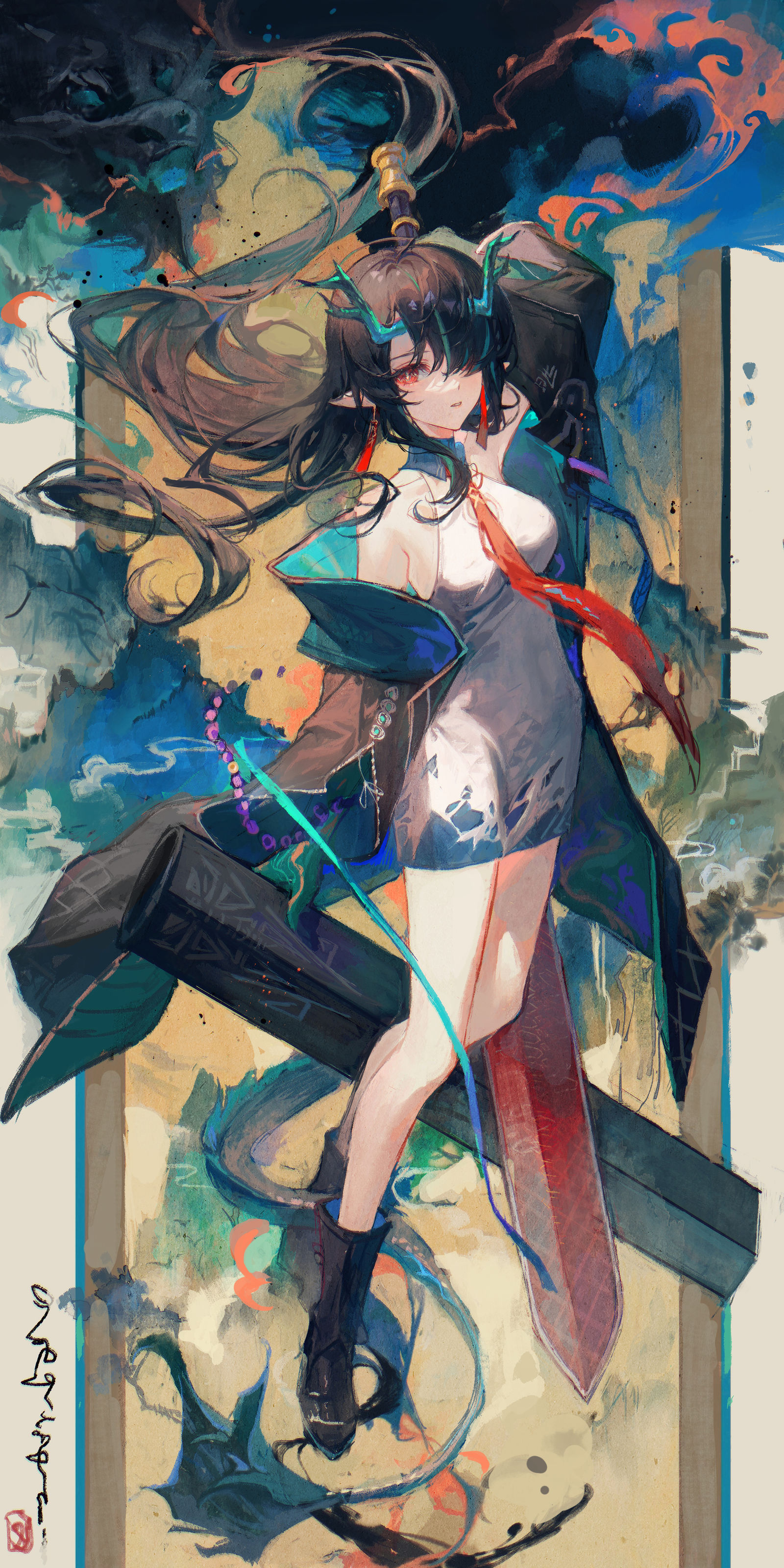 夕插画图片壁纸