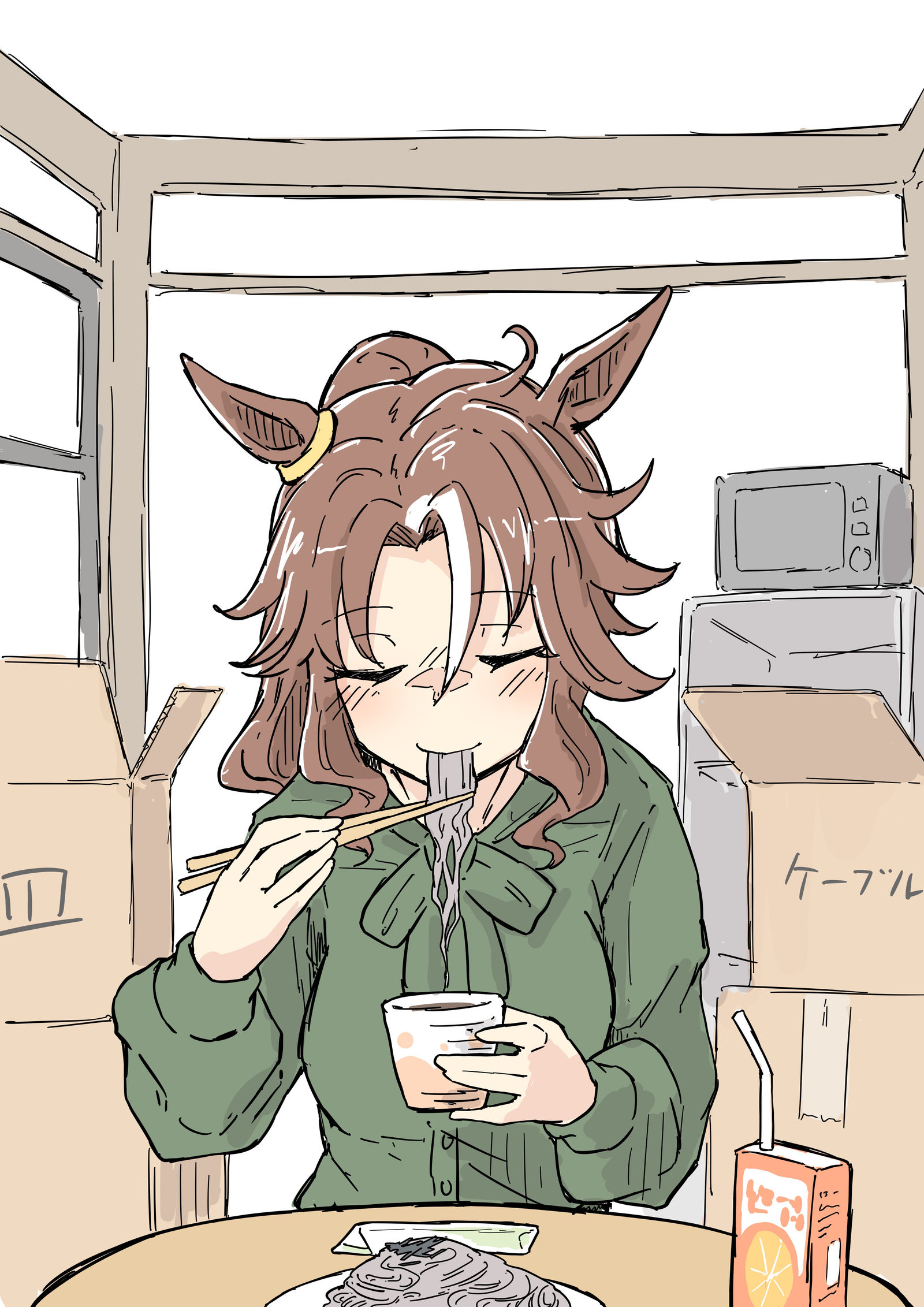 搬家荞麦面-メジロパーマー赛马娘