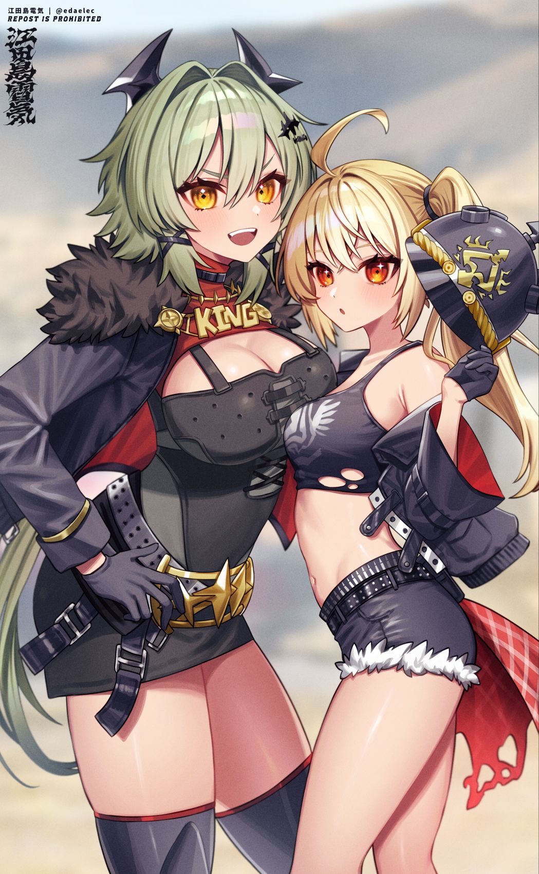 zenzero/凯撒&露西插画图片壁纸