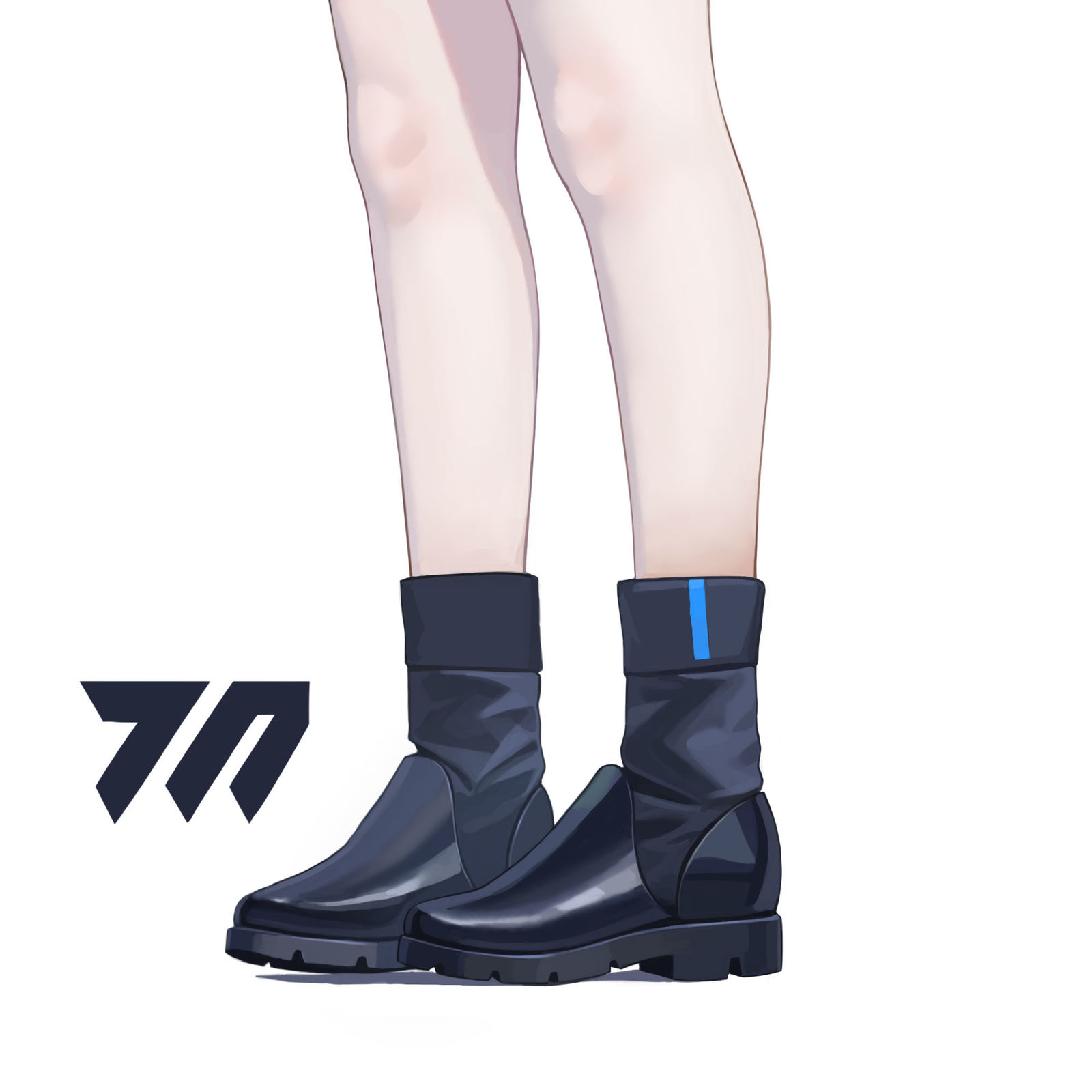 blue archive shoes doodle-触站
