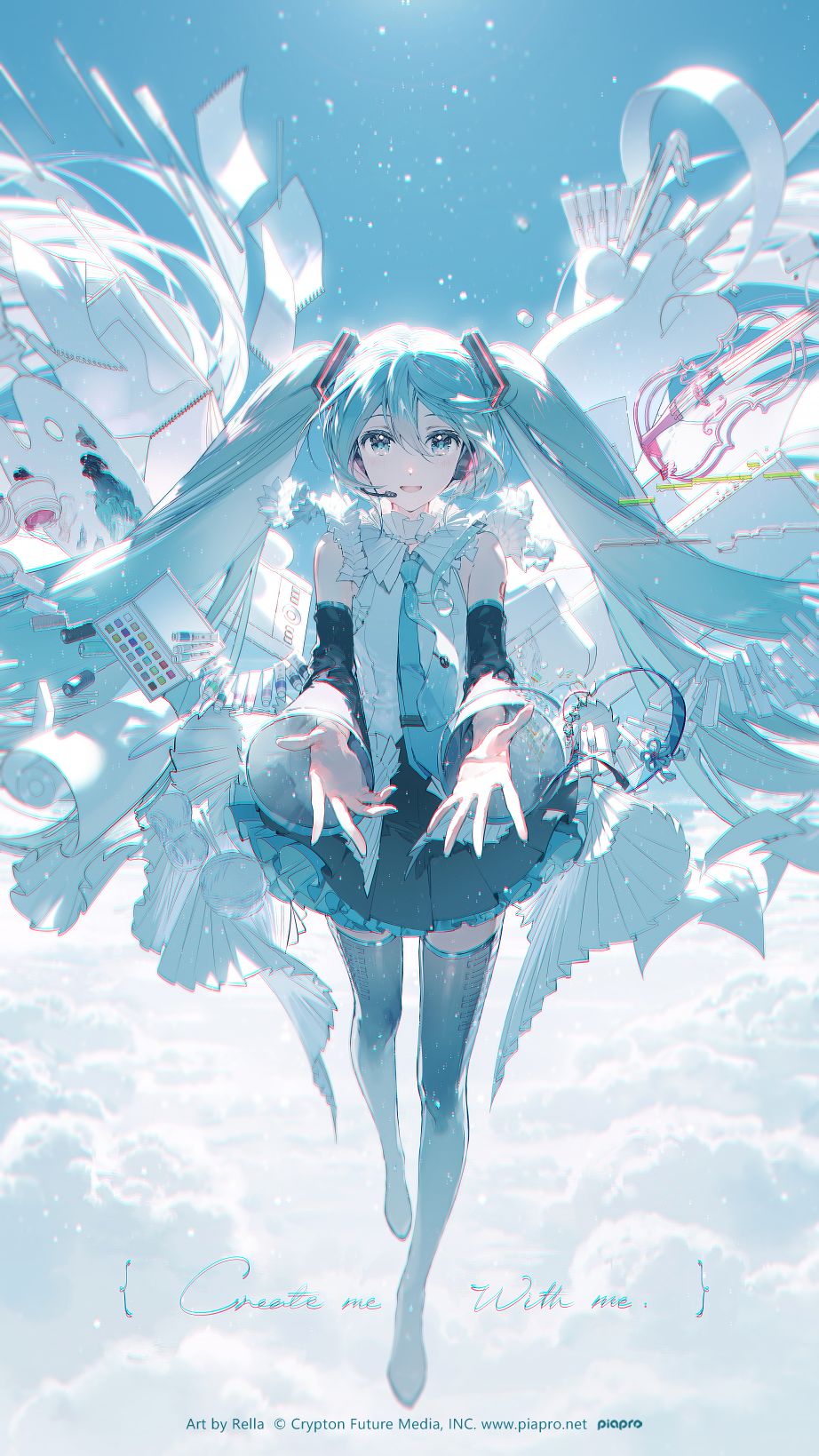 Create me, with me插画图片壁纸