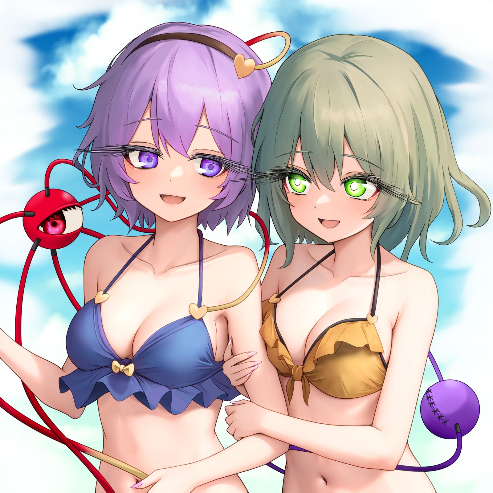 古明地姉妹插画图片壁纸