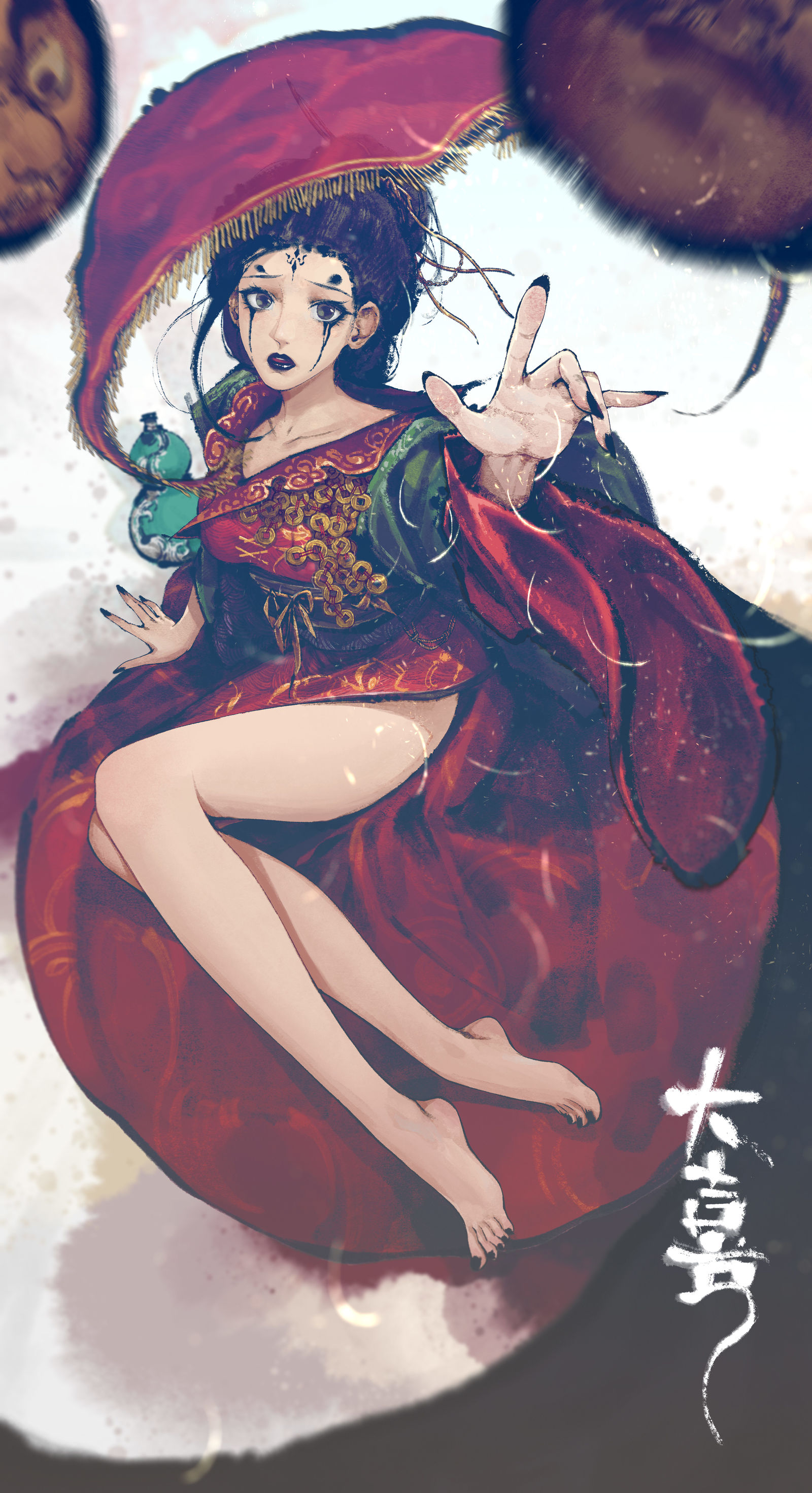 大喜插画图片壁纸