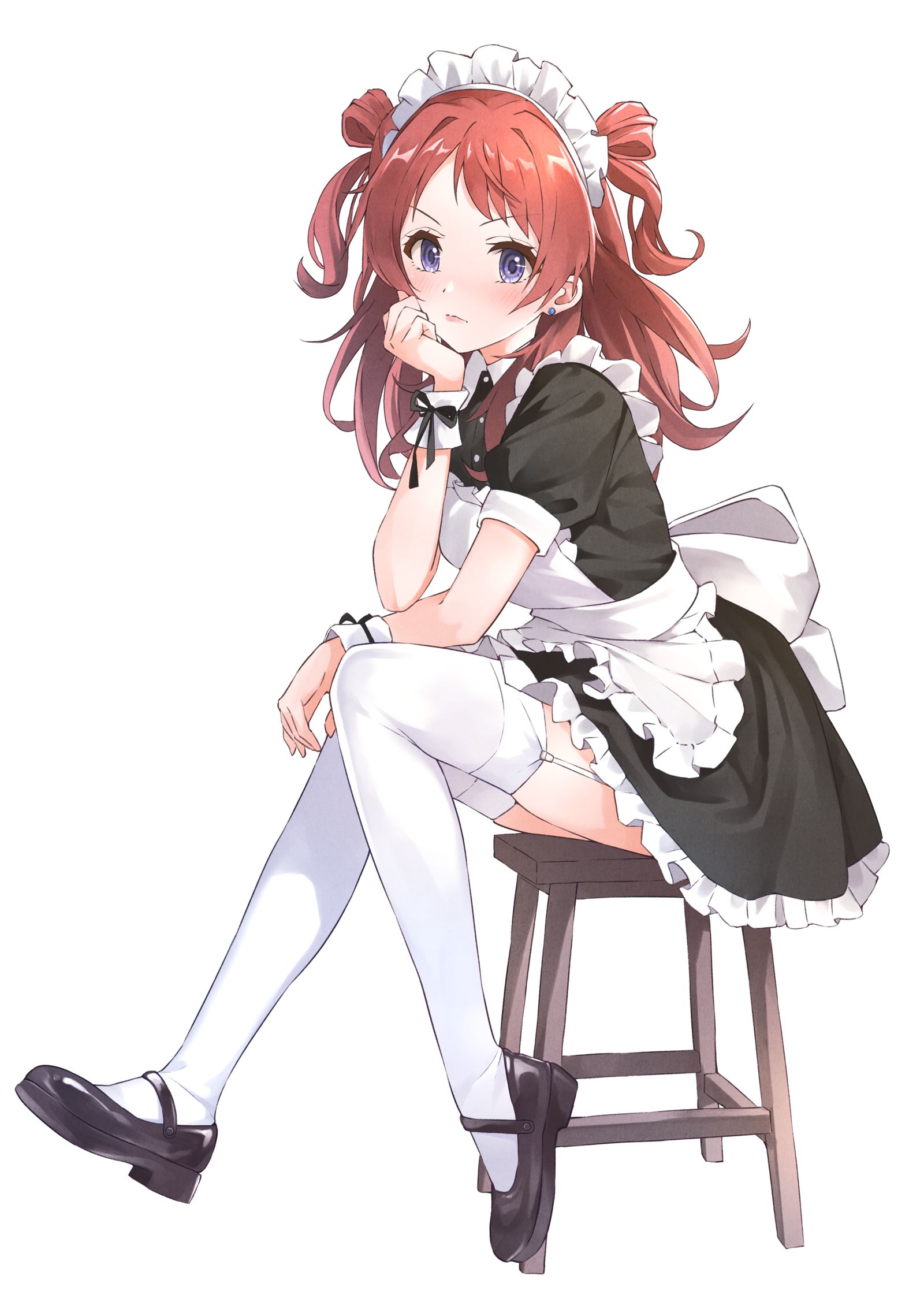 女仆咲季插画图片壁纸