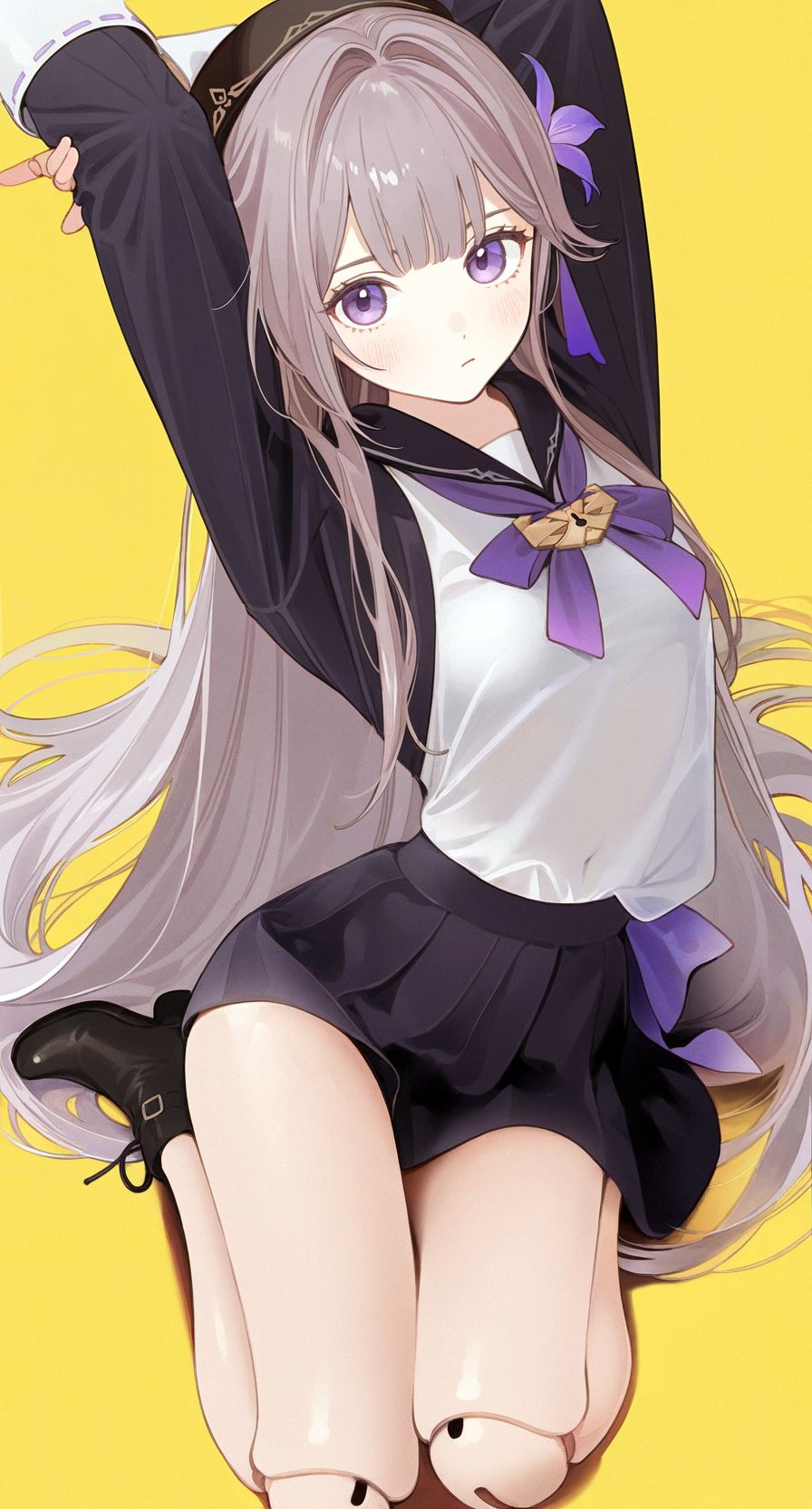 制服(?)插画图片壁纸