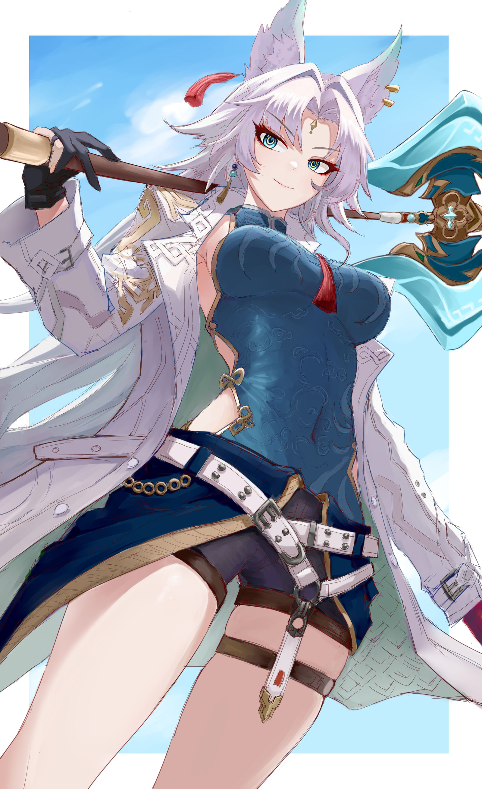 劲气冲云霄插画图片壁纸