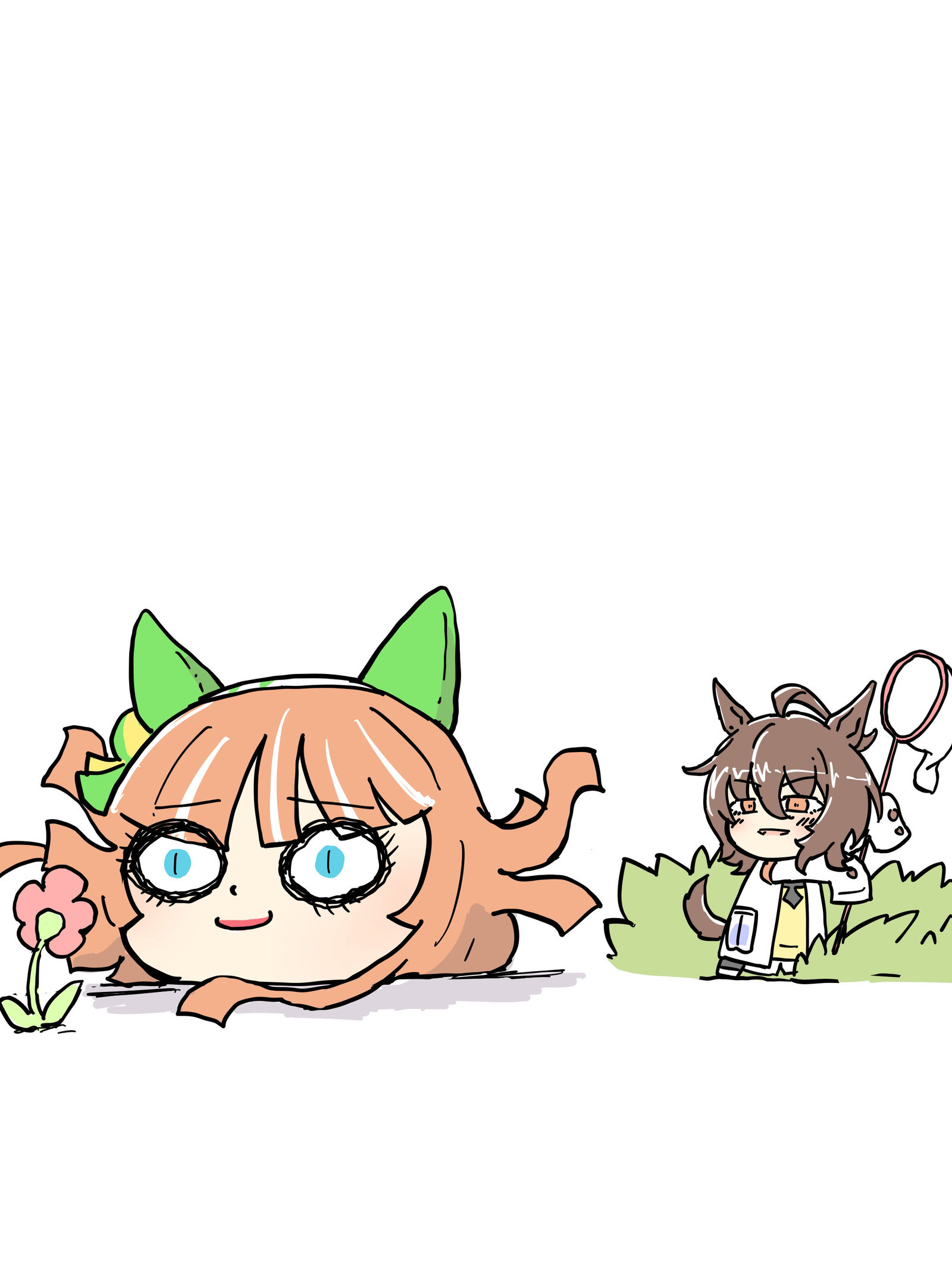 “快看，是野生的铃木。”插画图片壁纸