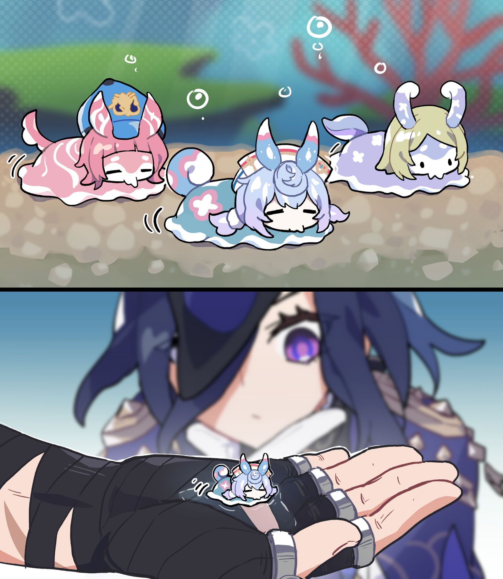 海牛插画图片壁纸