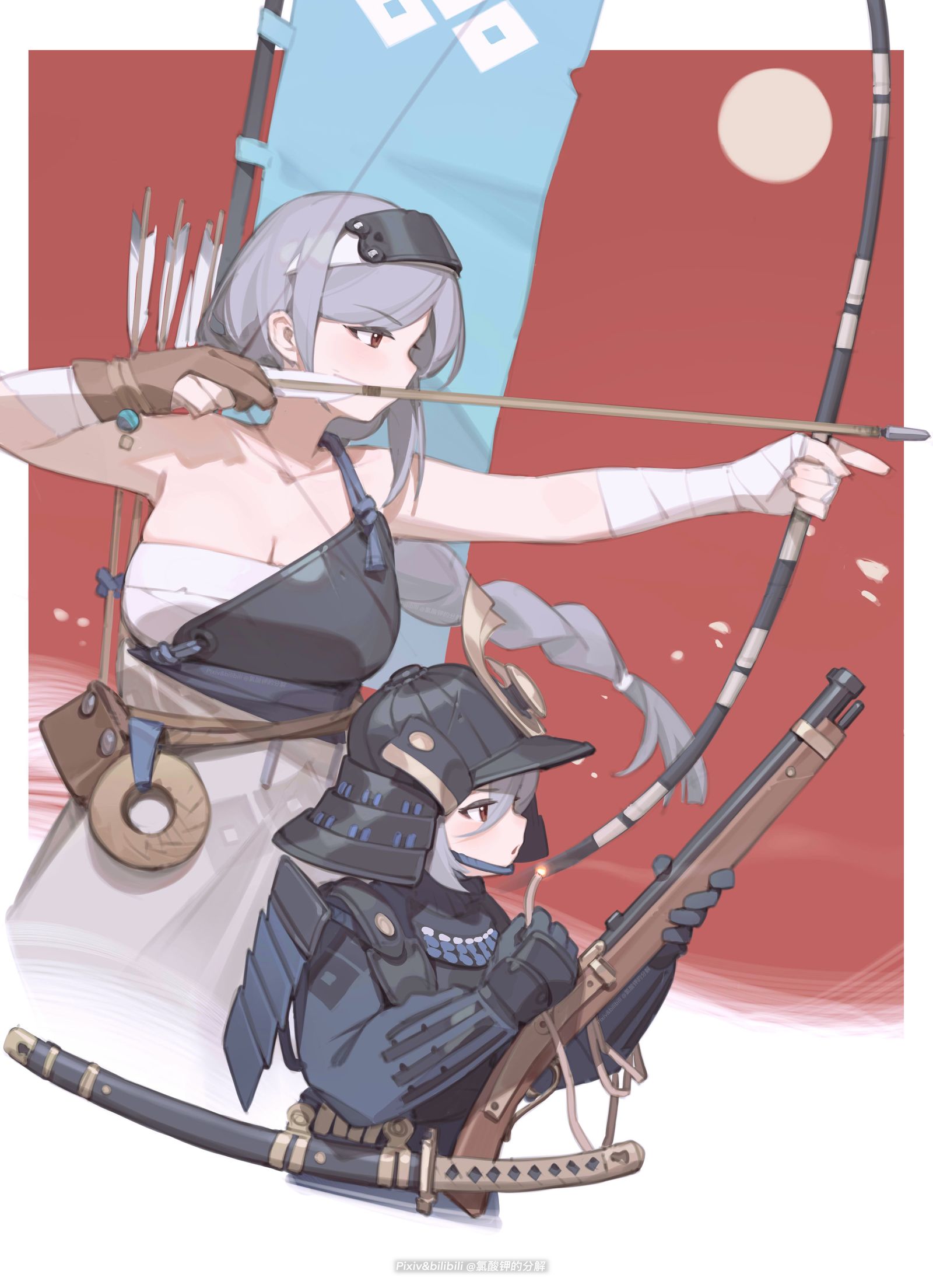 合戦插画图片壁纸